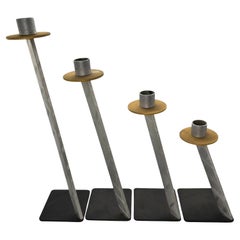 Set of Four Art Deco Candlestick Holders by Bruce MacDonald