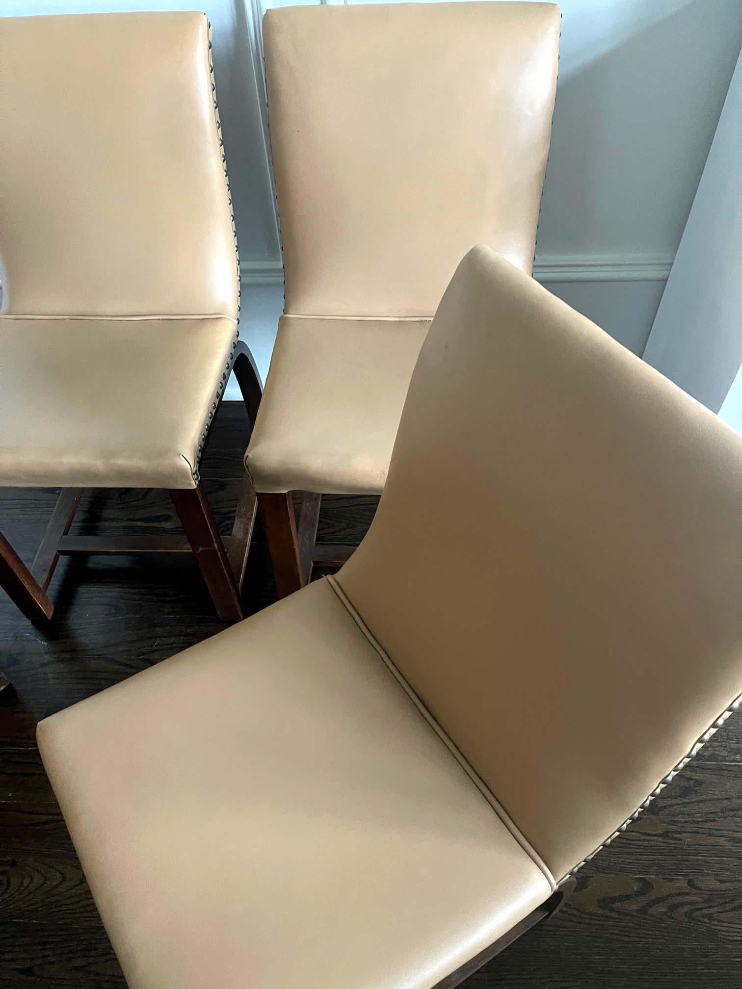 Set of Four Art Deco Chairs Gilbert Rohde Heywood Wakefield For Sale 1