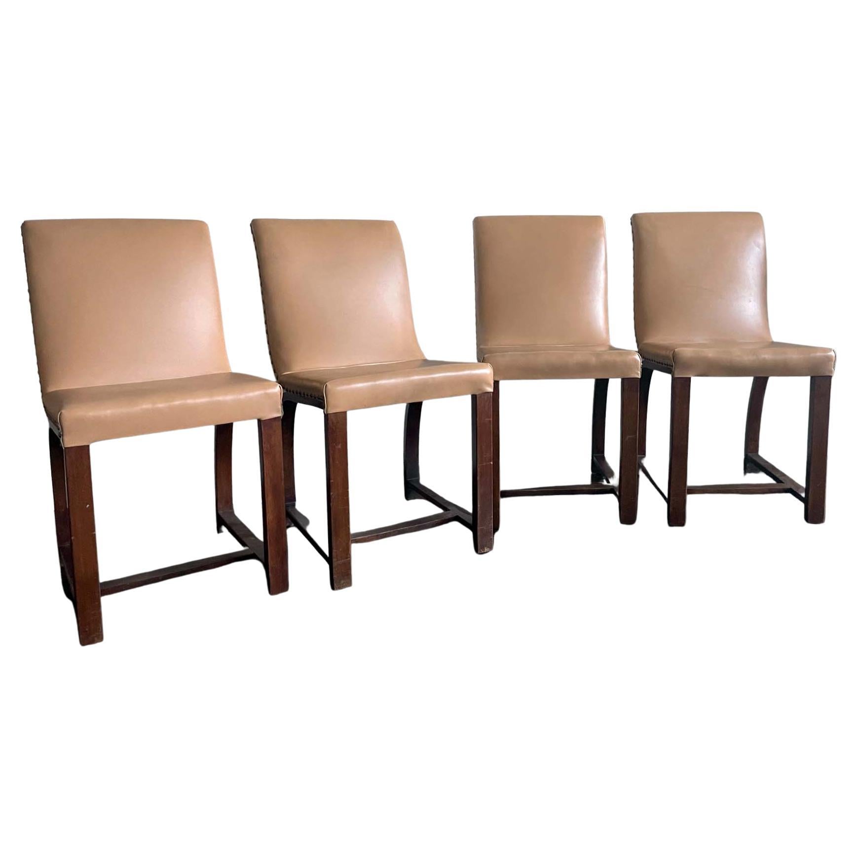 Set of Four Art Deco Chairs Gilbert Rohde Heywood Wakefield For Sale