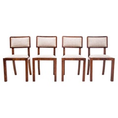 Set of Four Art Deco Chairs, Poland, 1940s