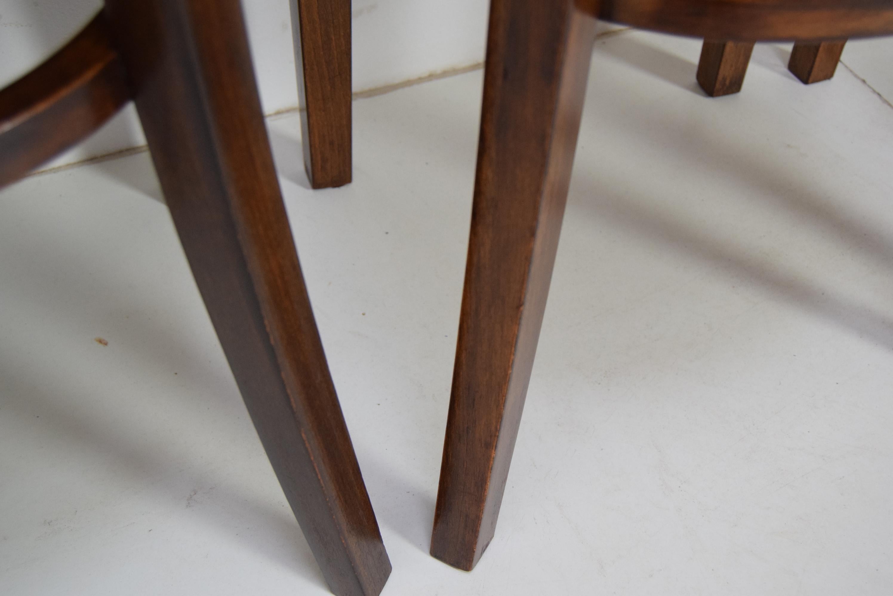 Mid-20th Century Set of Four Art Deco Dining Chairs by Fischel, 1930s For Sale