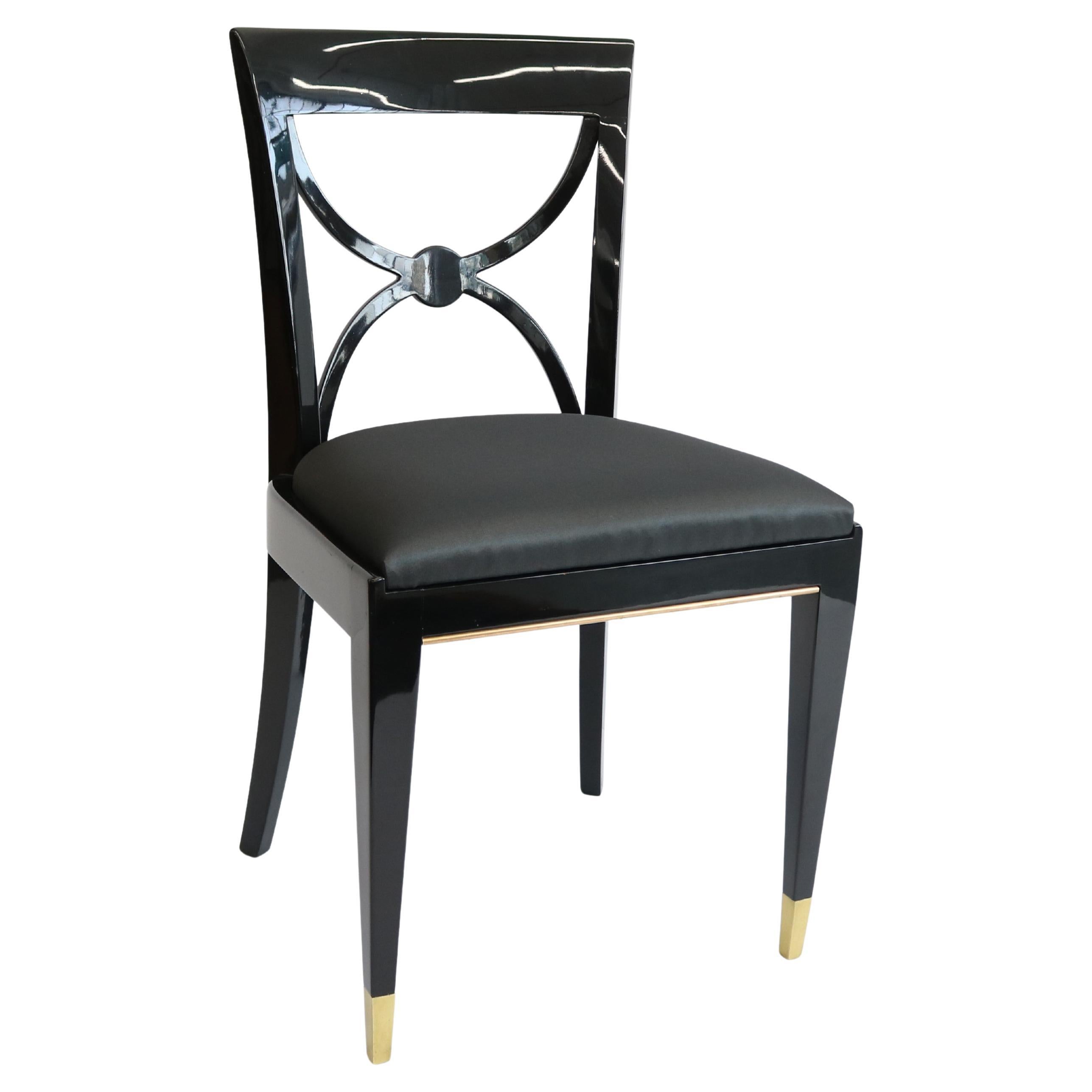 Ensemble de quatre chaises de salle à manger Art déco, De Coene Freres, Belgique en vente