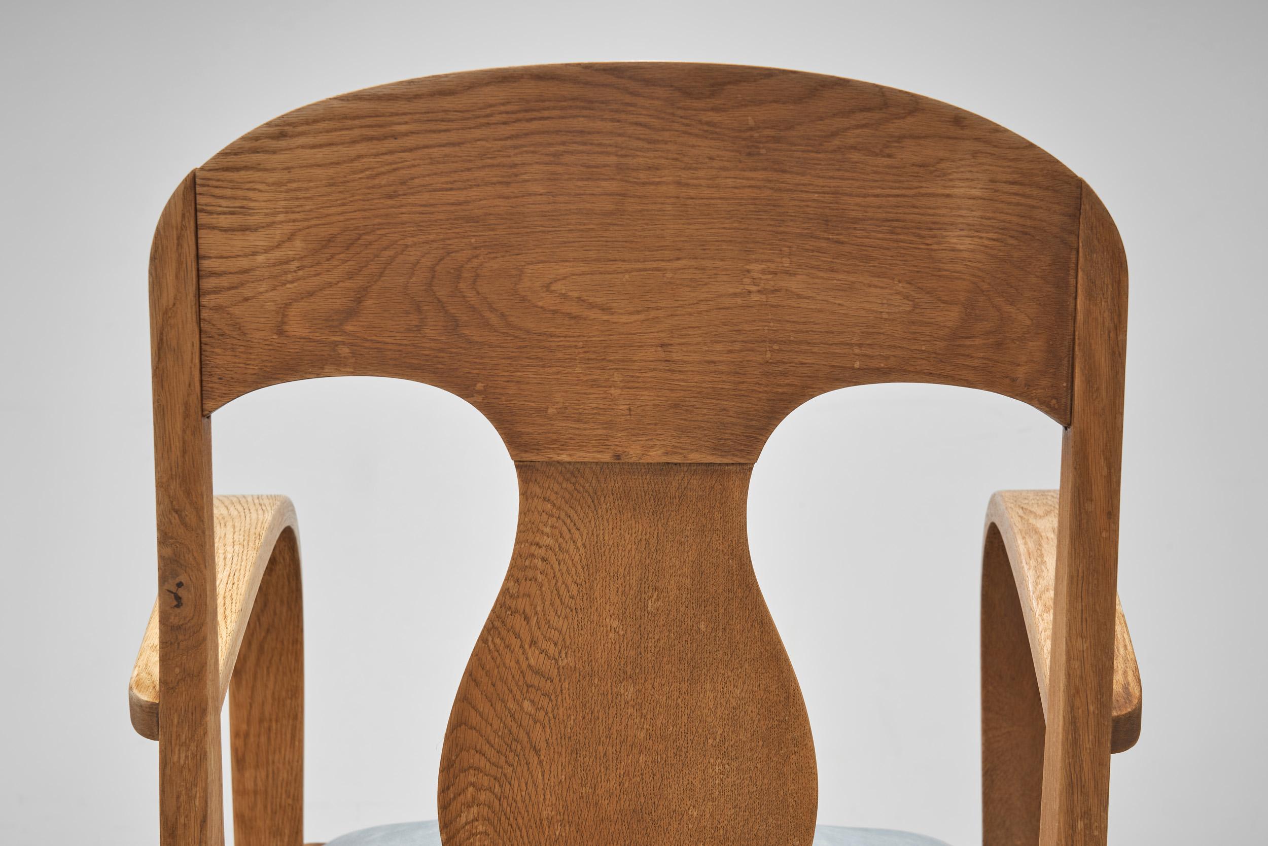 Set di quattro sedie da pranzo Art Déco, Europa, inizio XX secolo in vendita 5