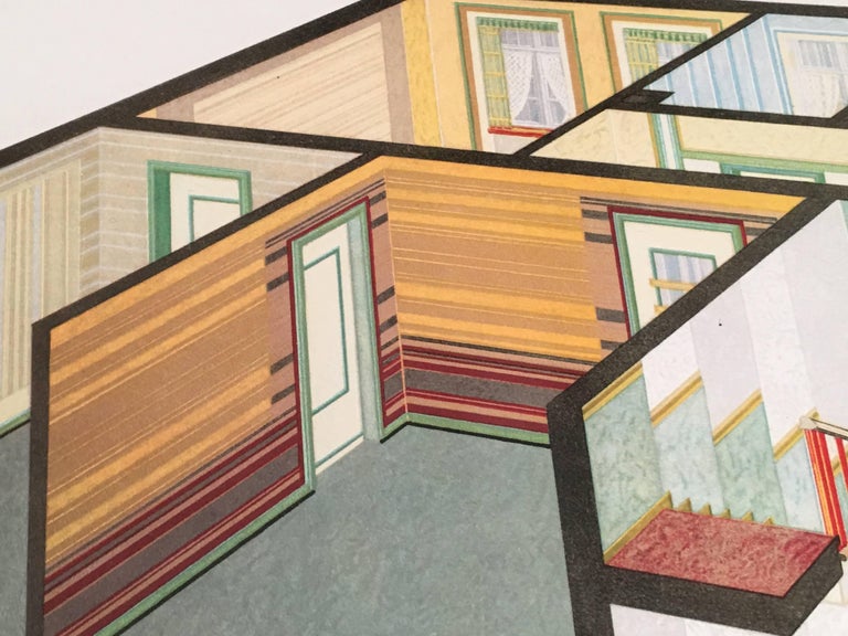 Set of Four Art Deco German Interior Prints at 1stdibs