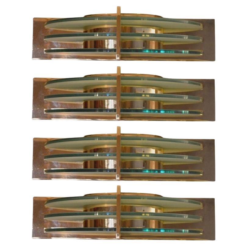 Set of Four Art Deco Sconces For Sale
