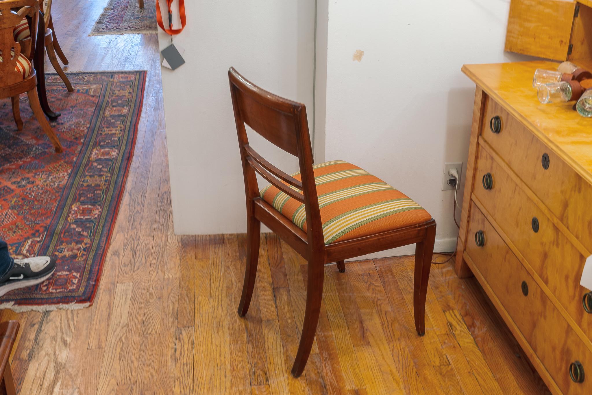Set of Four Art Deco Side Chairs For Sale 6