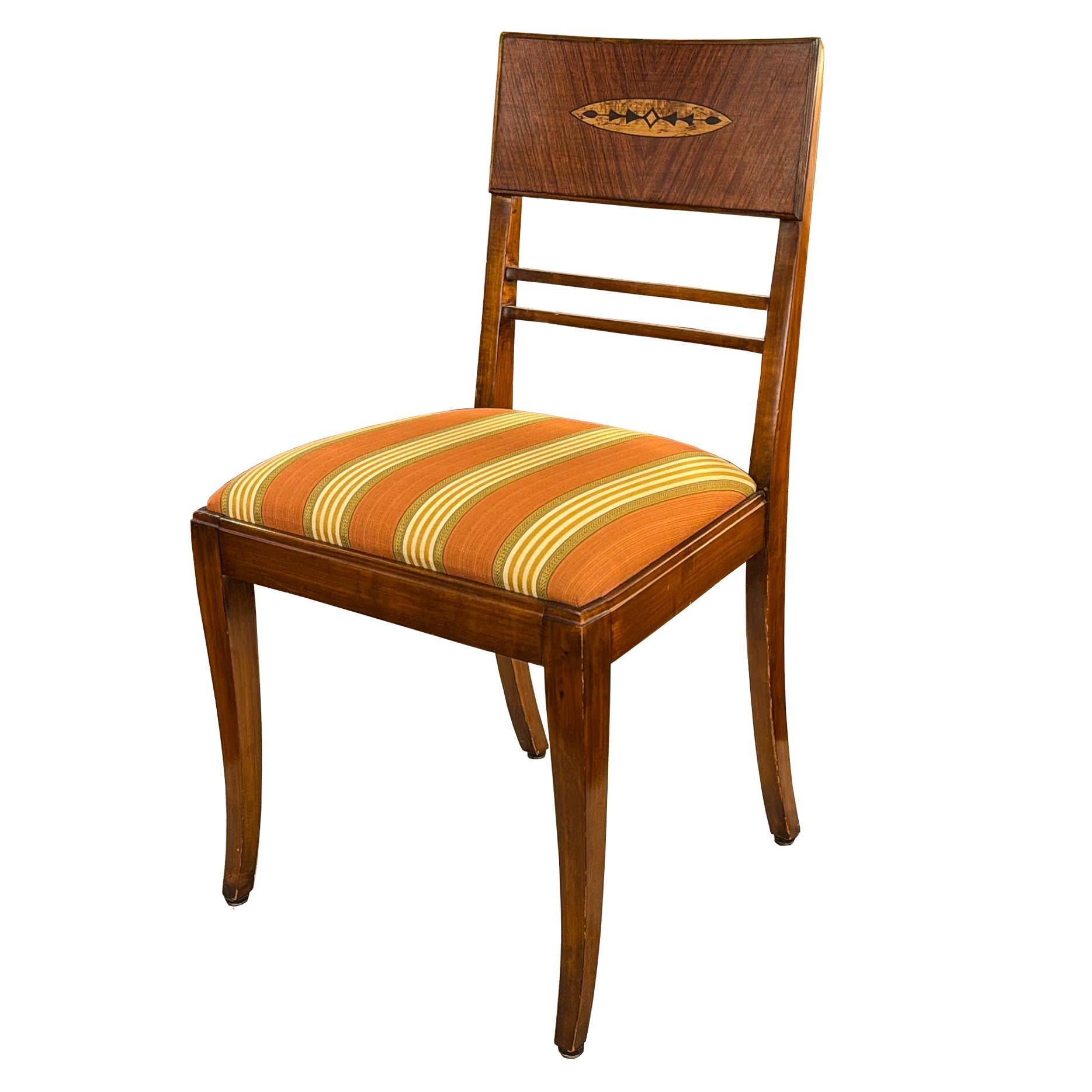 Set of Four Art Deco Side Chairs For Sale 10