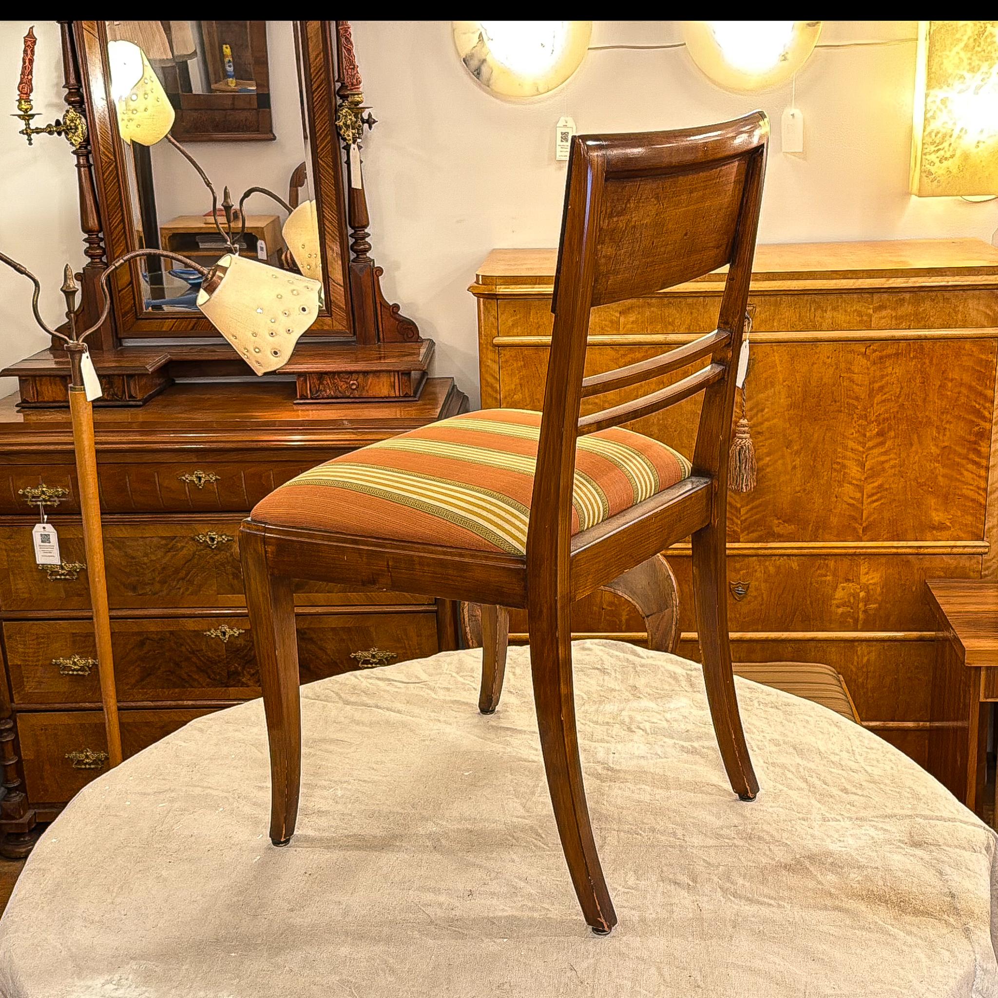 Set of Four Art Deco Side Chairs For Sale 12