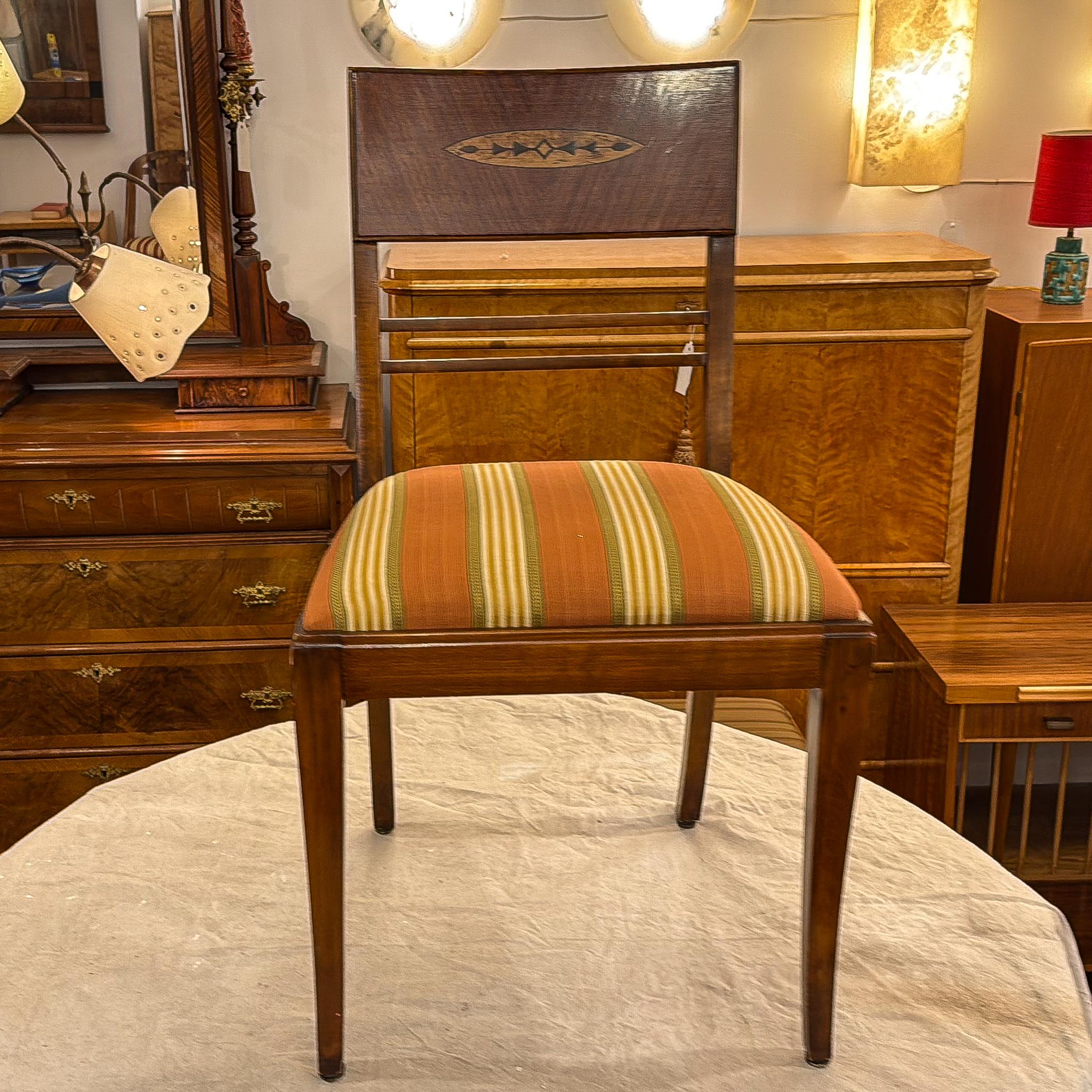 Set of Four Art Deco Side Chairs For Sale 13