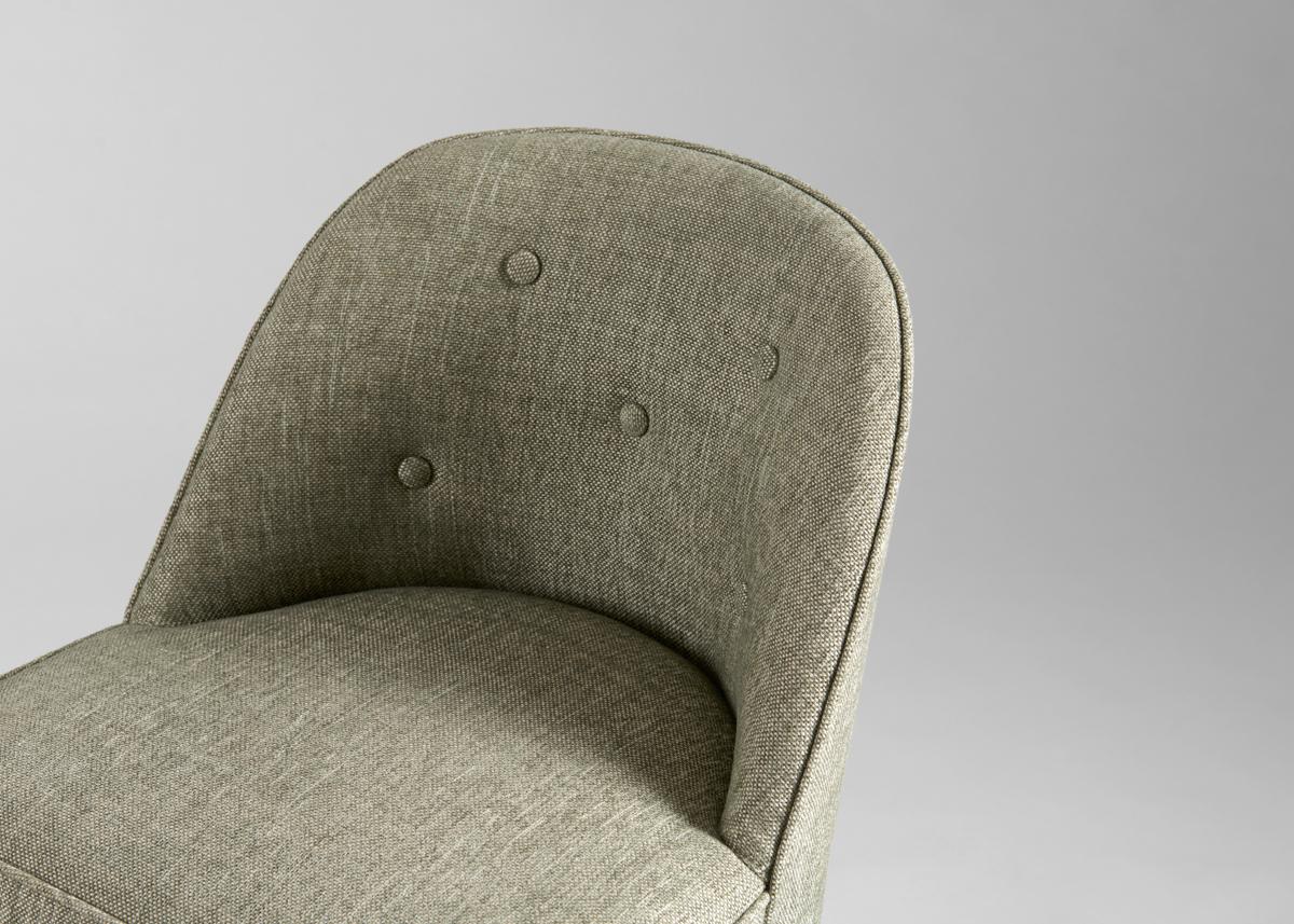 Metà XX secolo Set di quattro sedie a pantofola con tappezzeria Art Déco, Francia, 1930 circa in vendita