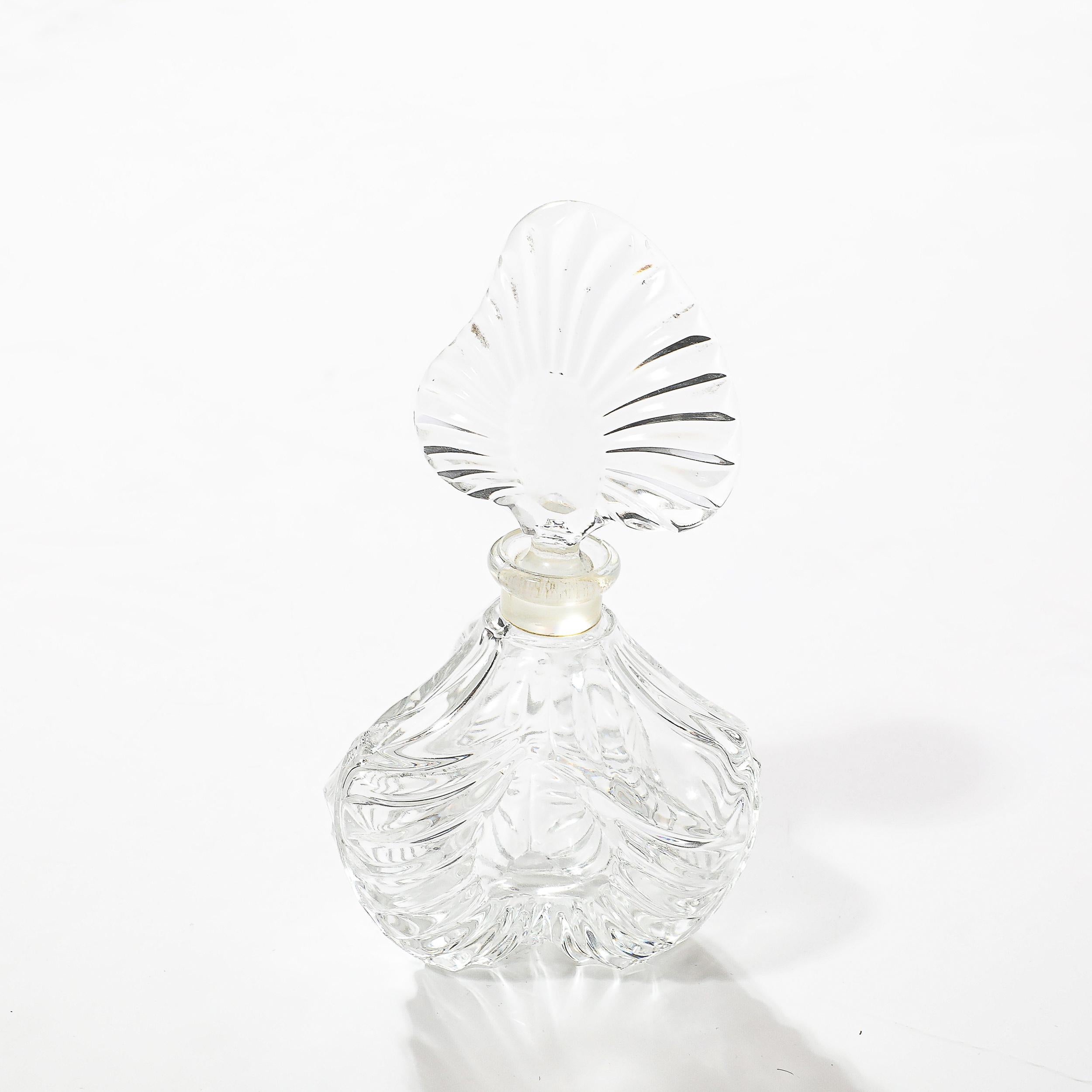 Set of Four Assorted Art Deco Pressed Glass Perfume Holders For Sale 11