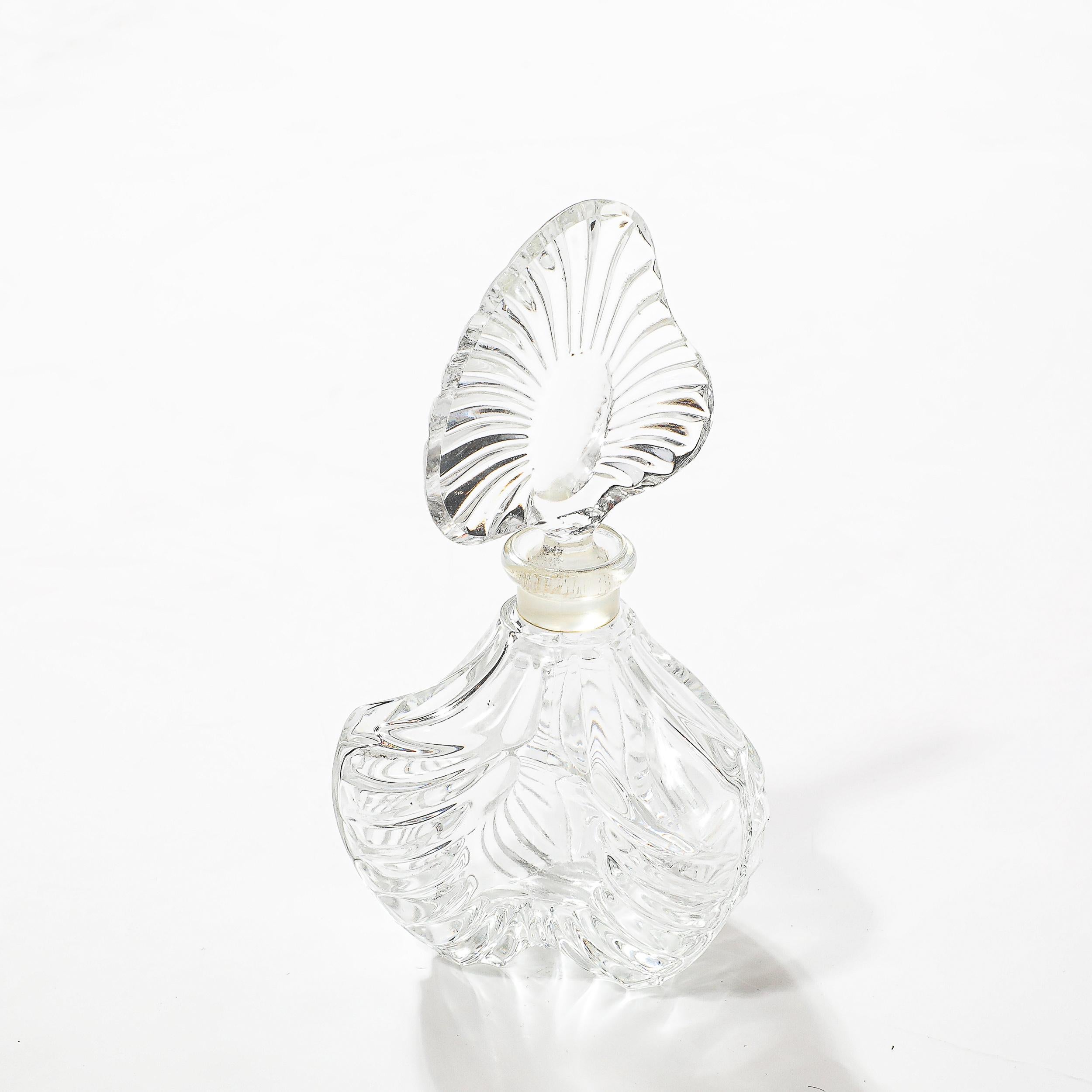 Set of Four Assorted Art Deco Pressed Glass Perfume Holders For Sale 12