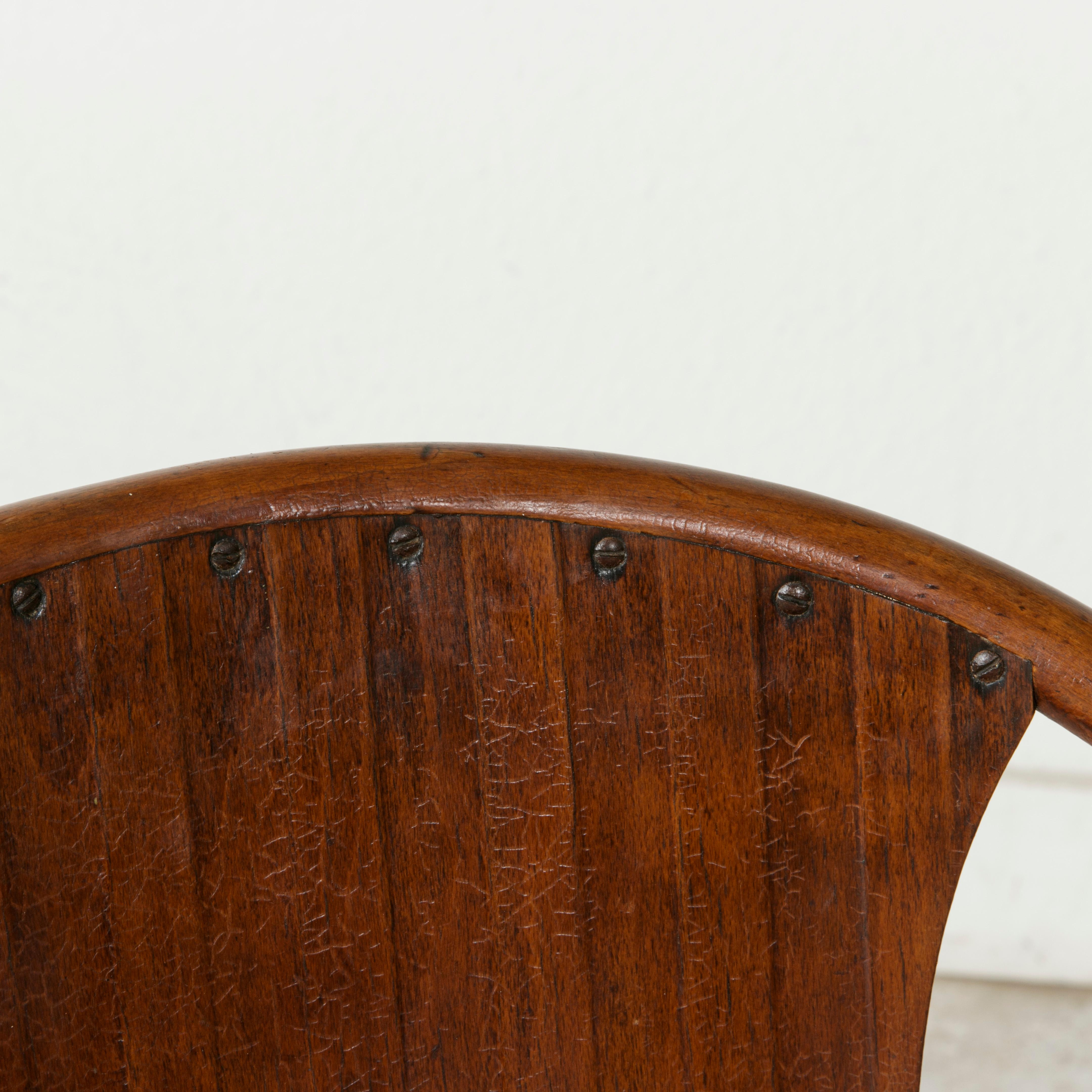 Set of Four Austrian Art Deco Period Bentwood Bistro Chairs by Kohn 5