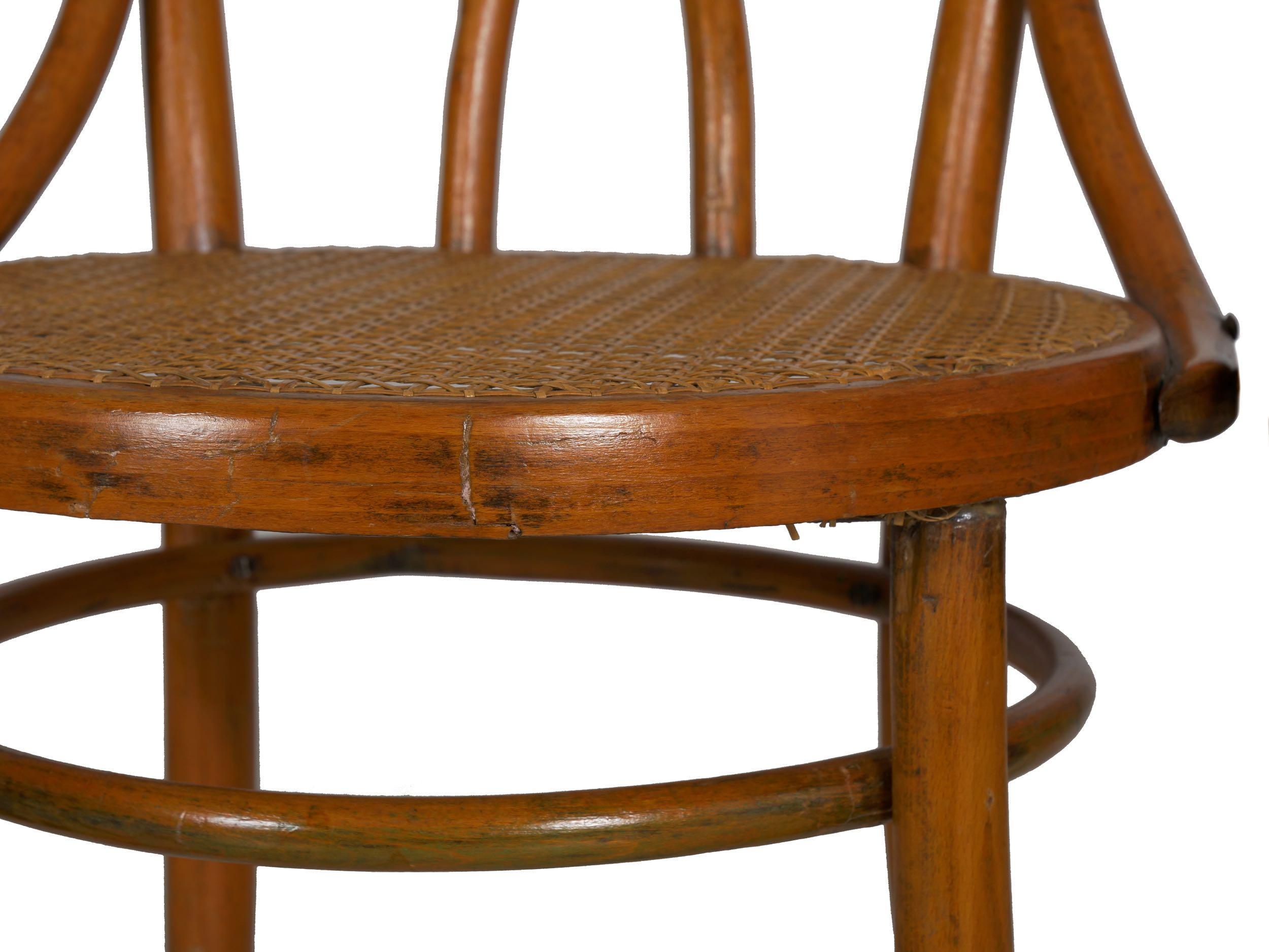 Set of Four Austrian Bentwood Vintage “Angel Chairs” No. 36 by Josef Kohn 8