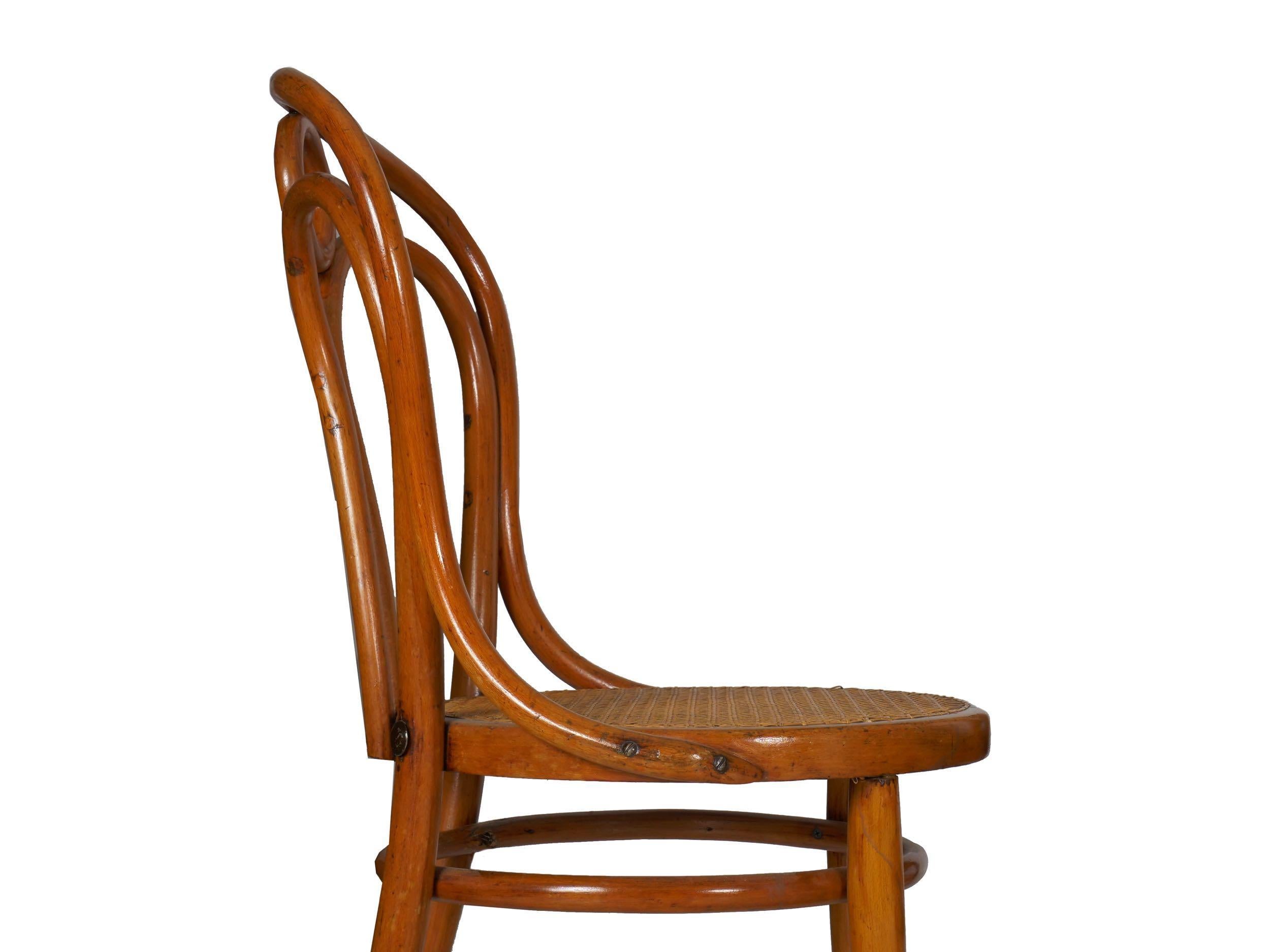 Set of Four Austrian Bentwood Vintage “Angel Chairs” No. 36 by Josef Kohn 3