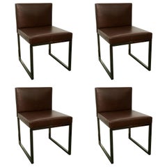 Ensemble de quatre chaises Bag de Rodolfo Dordoni pour Minotti