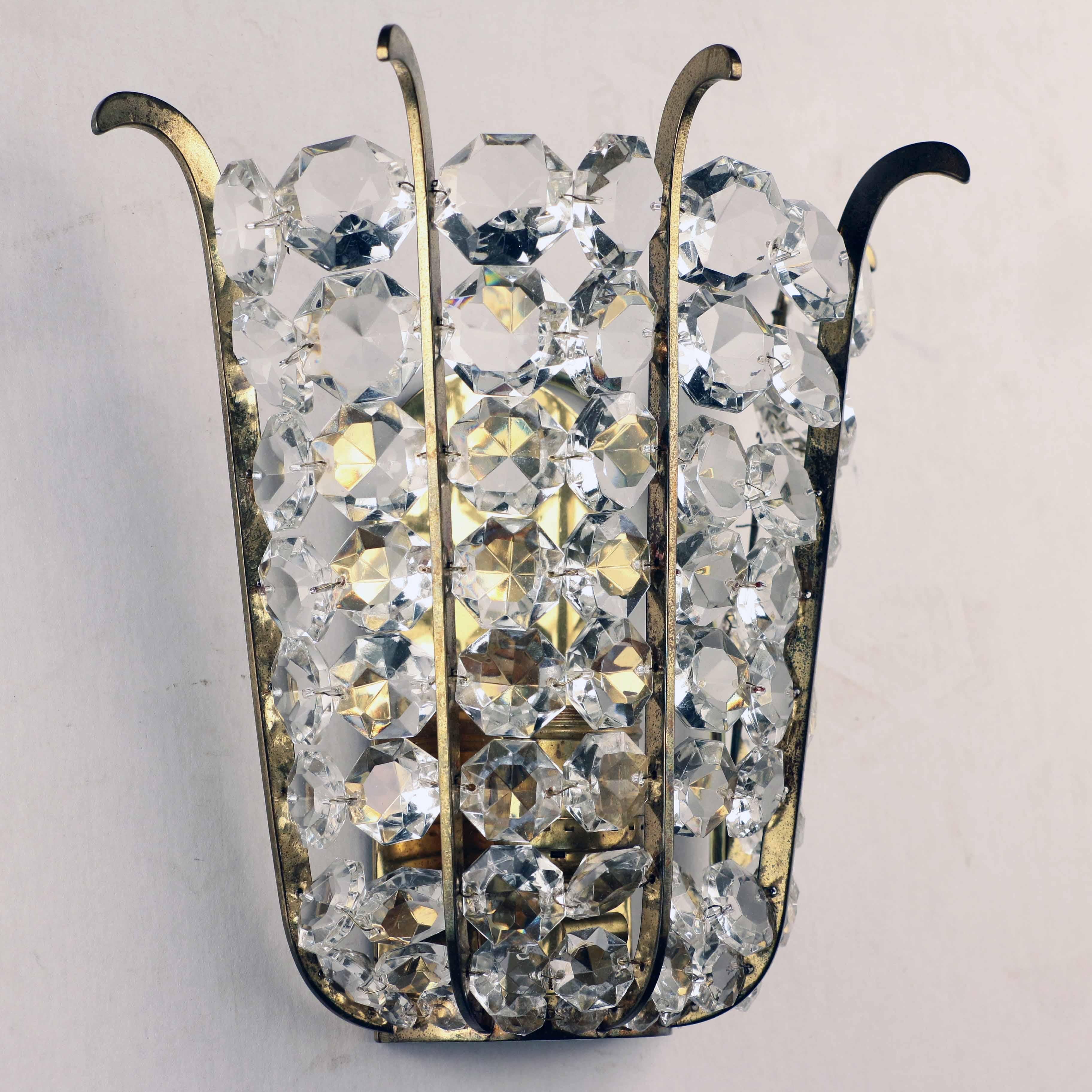 20th Century Set of Four Bakalowits Wall Sconces