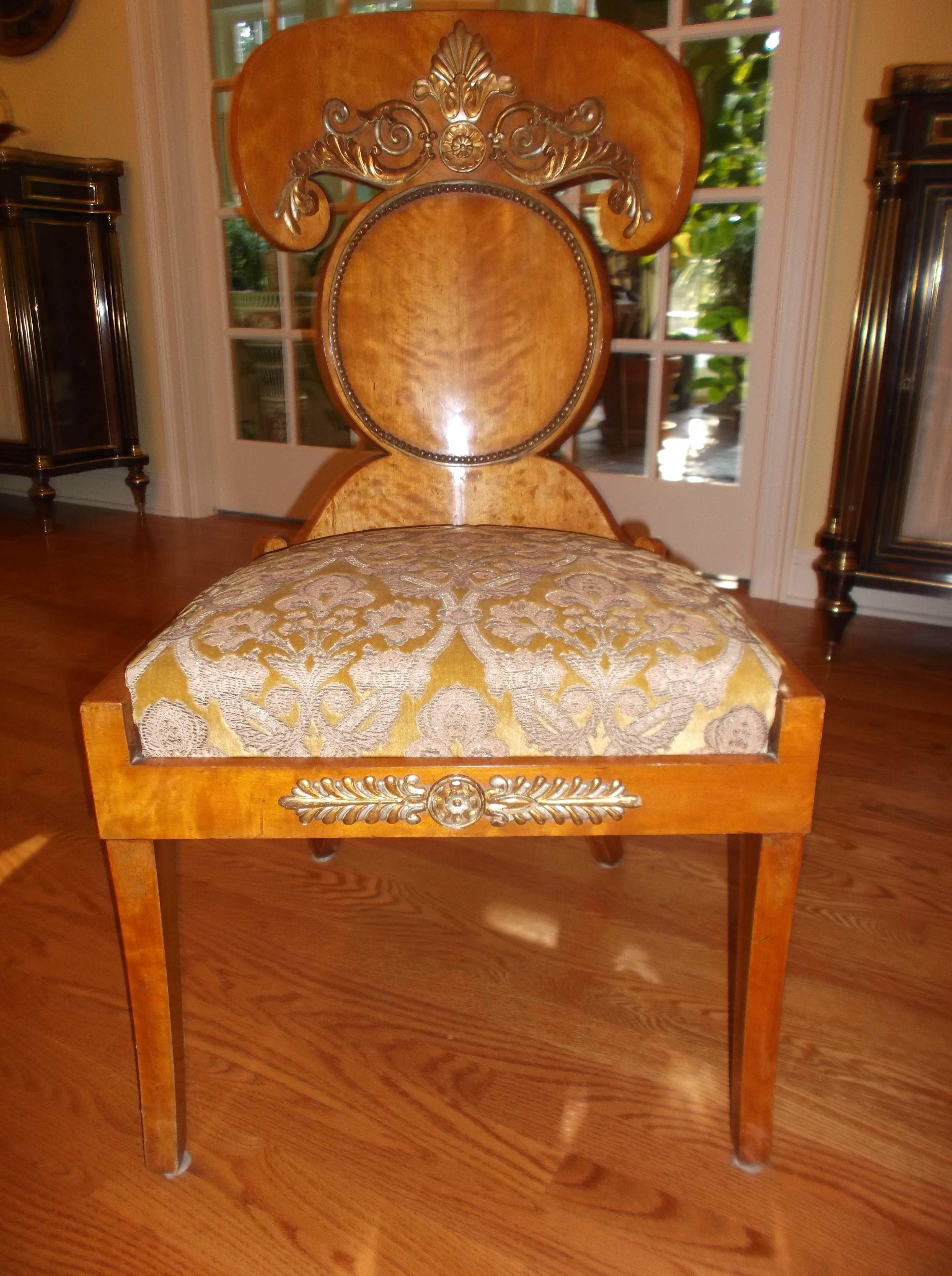Set of Four Baltic Empire Chairs In Excellent Condition For Sale In Lambertville, NJ
