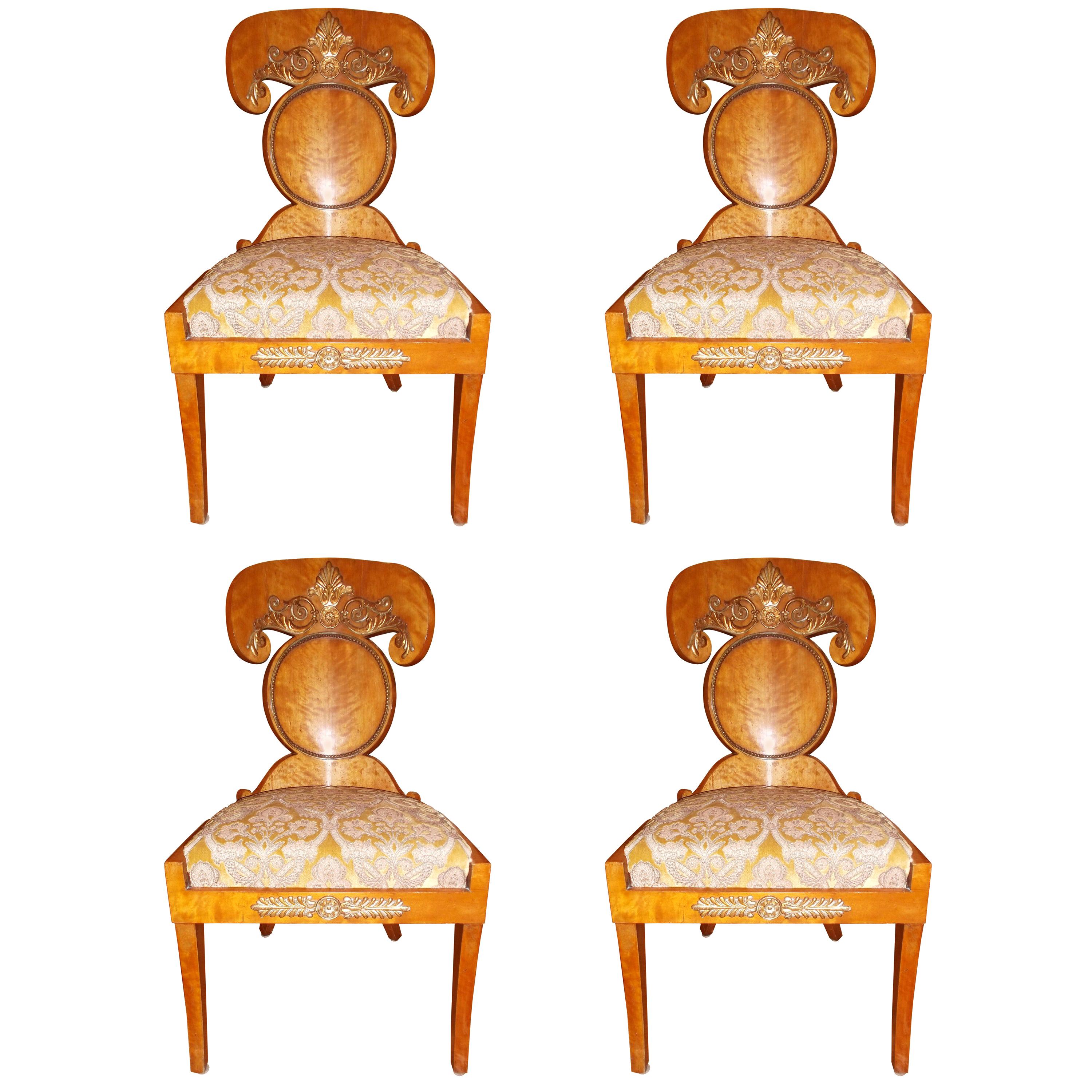 Set of Four Baltic Empire Chairs