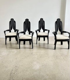 Set of Four Bamboo Dining Chairs by Axel Einthoven for Rohe Noorwolde