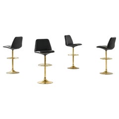 Vintage Set of Four Bar Stools by Börje Johanson, 1950s