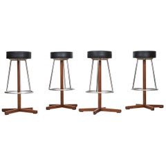 Set of Four bar stools by Dyrlund Smith in Denmark