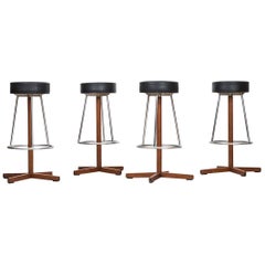 Set of Four bar stools by Dyrlund Smith in Denmark