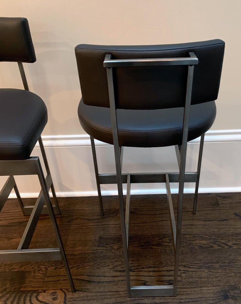 Set of Four Counter Stools by Powell and Bonnell at 1stDibs