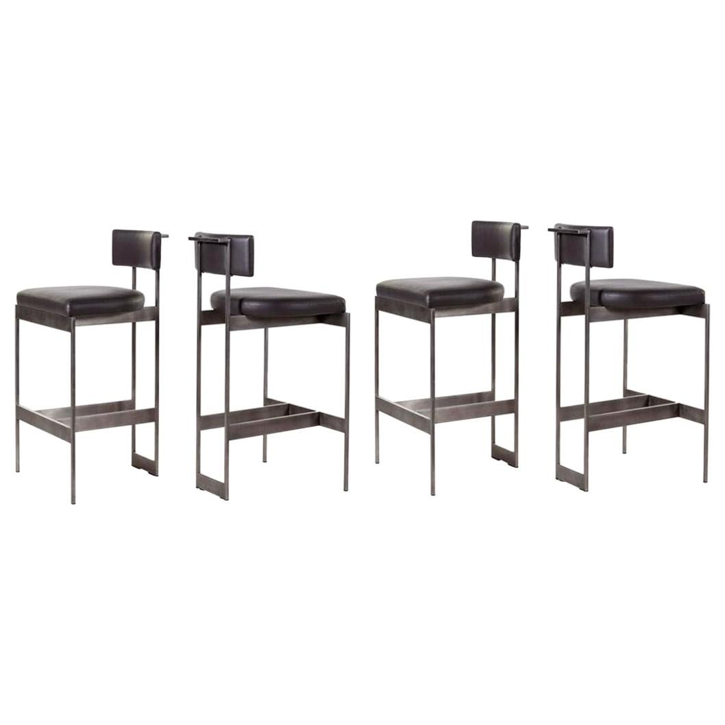 Set of Four Counter Stools by Powell & Bonnell