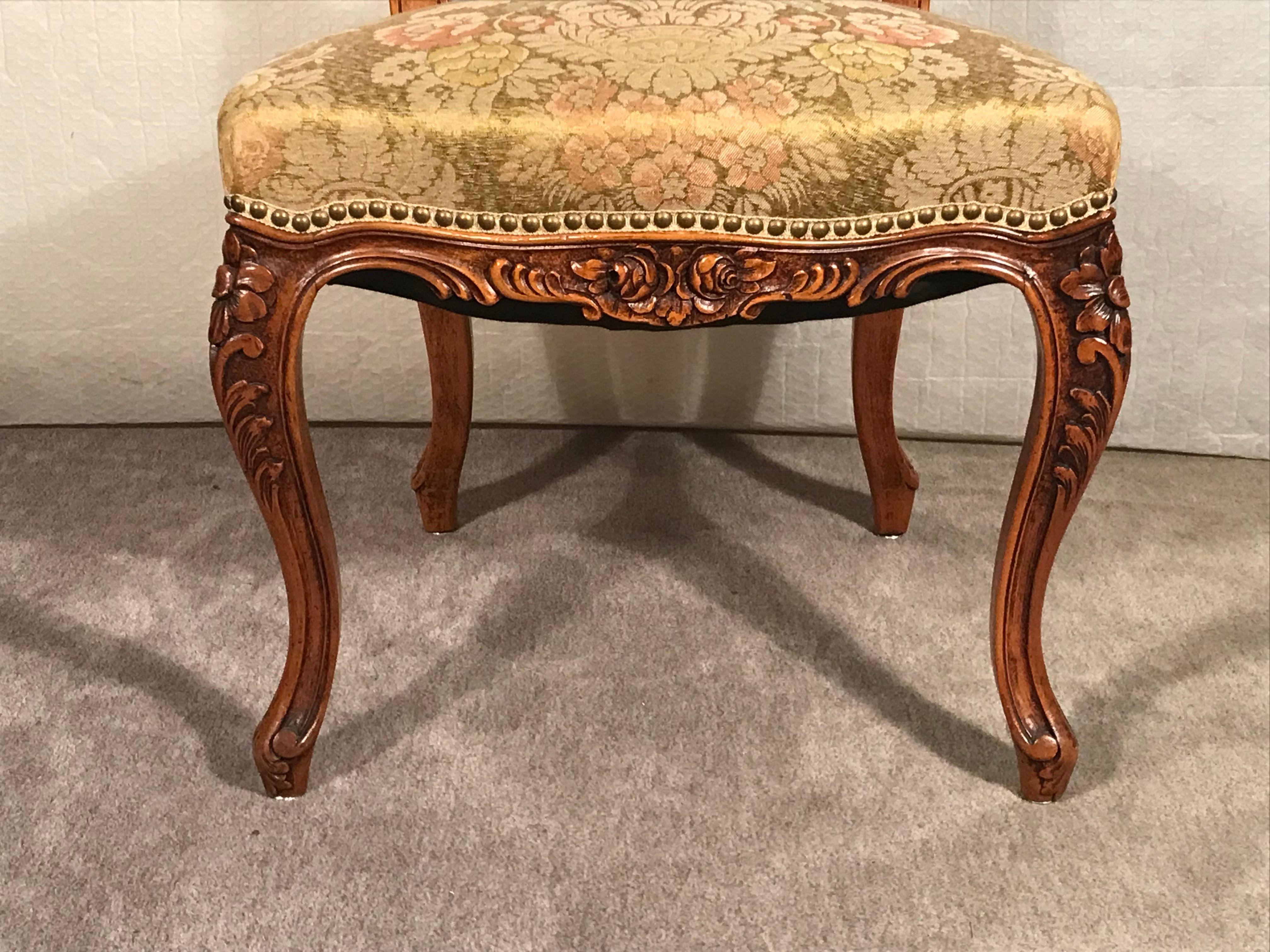 German Set of four Baroque Style Armchairs, 19th century For Sale
