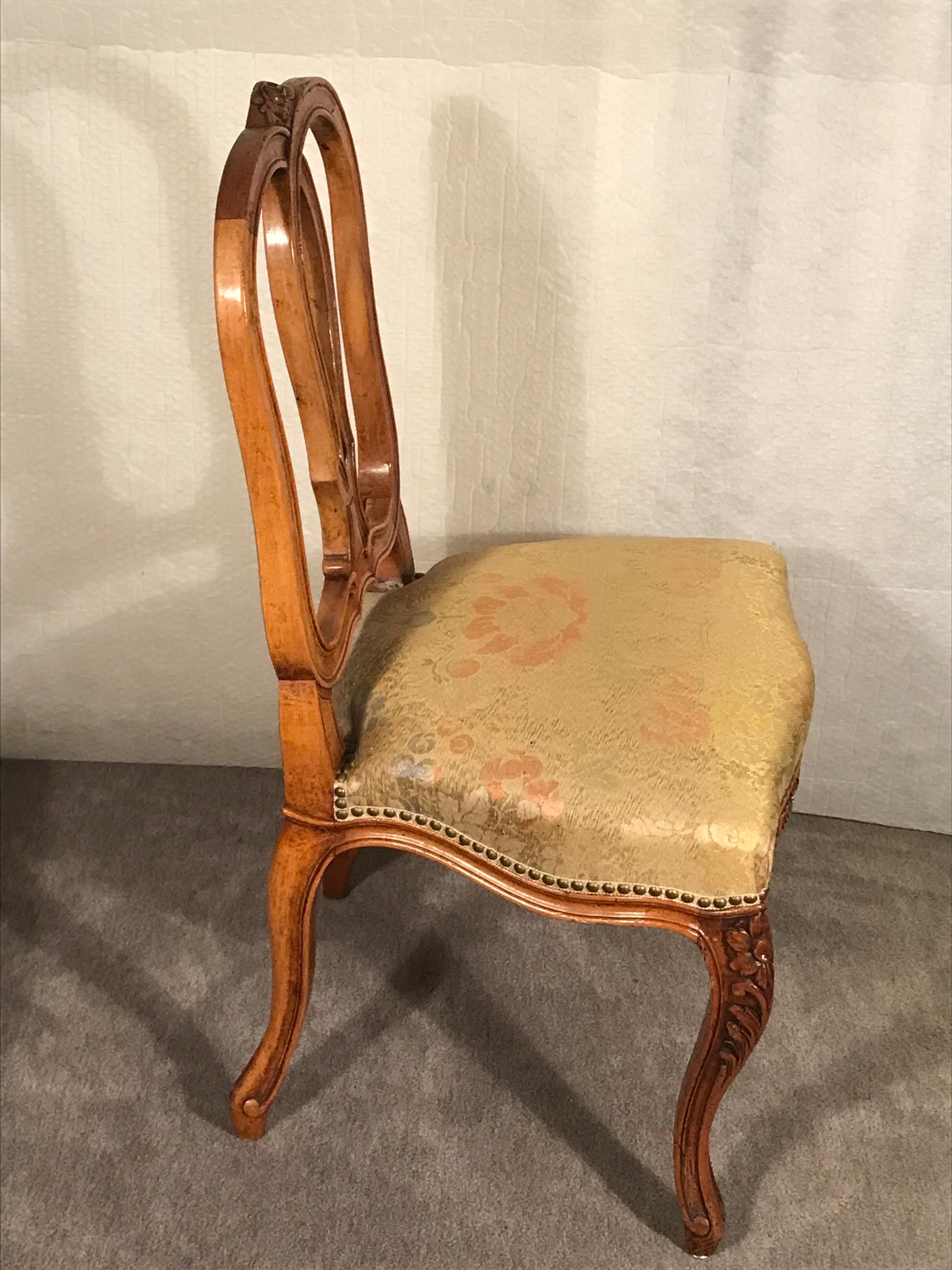 Set of Four Baroque Style Chairs, Germany 19th Century In Good Condition For Sale In Belmont, MA