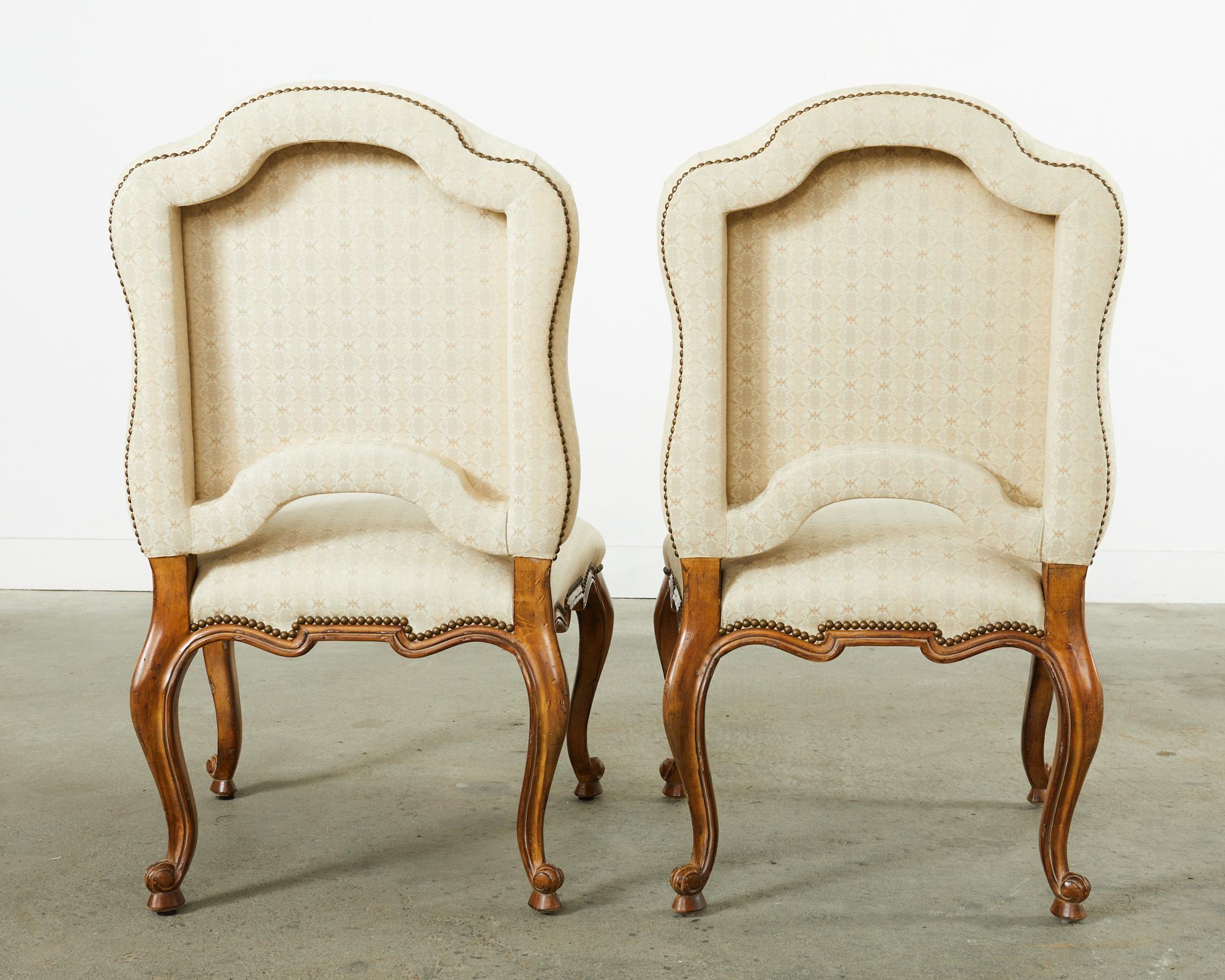 Set of Four Baroque Style Dining Chairs by Kreiss Collection For Sale 3