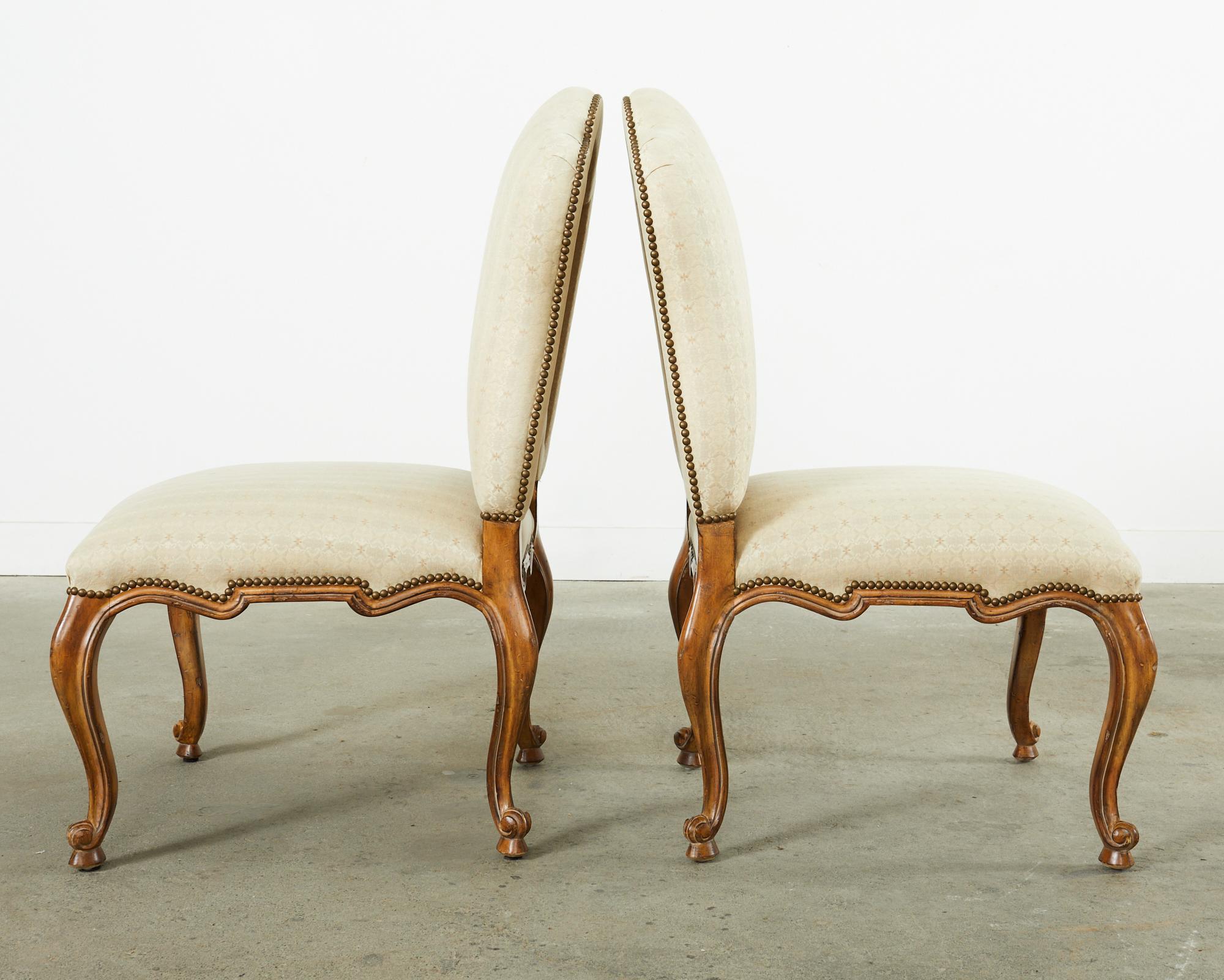 Ensemble de quatre chaises de salle à manger de style baroque par Kreiss Collection en vente 1