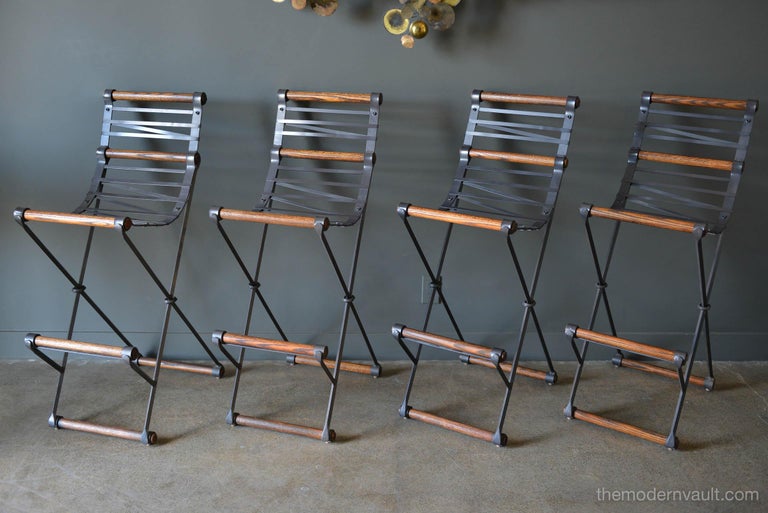 Set of Four Barstools by Cleo Baldon for Terra of California, circa