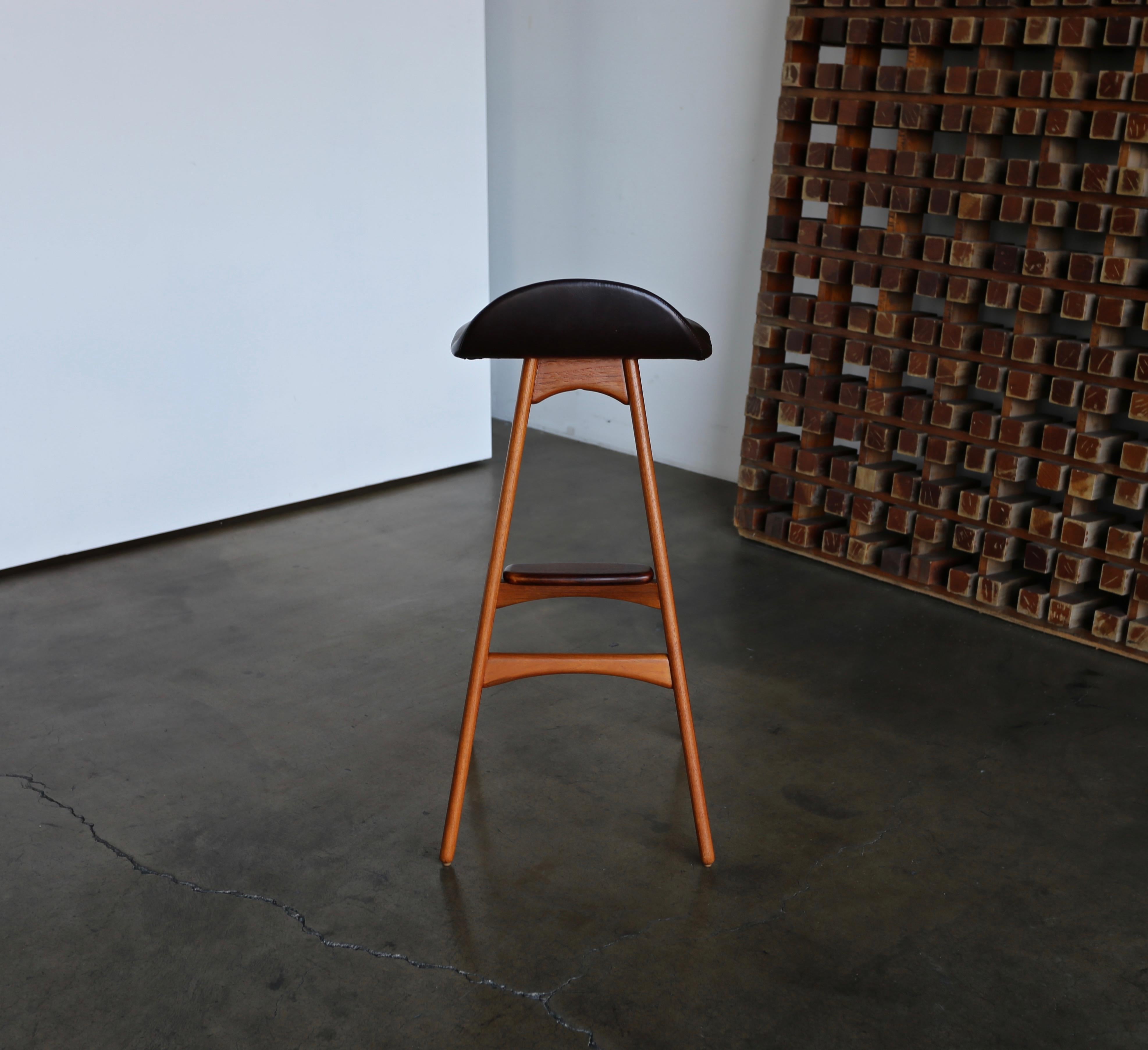 Set of Four Barstools by Erik Buch 3