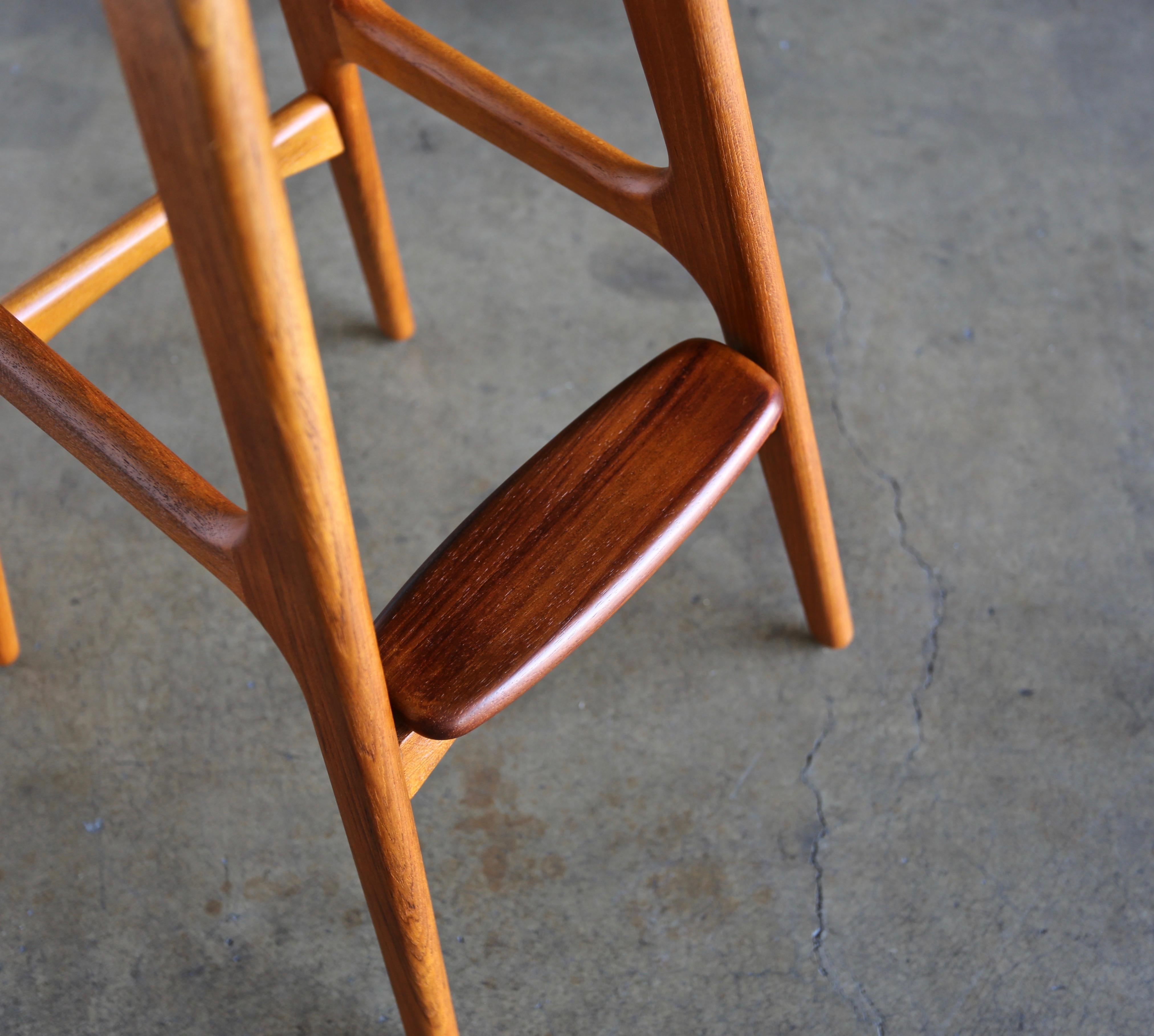 Set of Four Barstools by Erik Buch 6