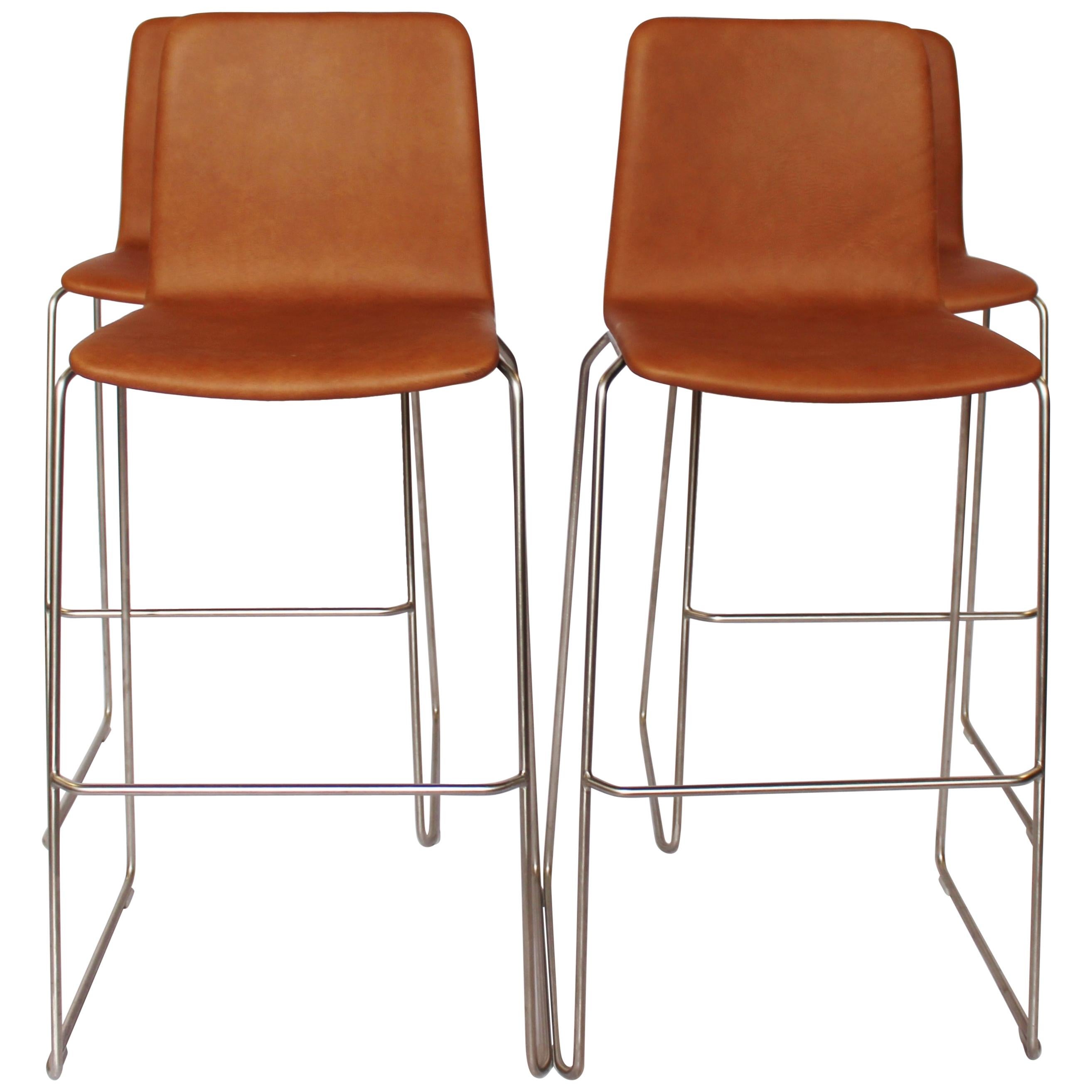 Set of Four Barstools, Model JW01, by Jacob Wagner for HAY