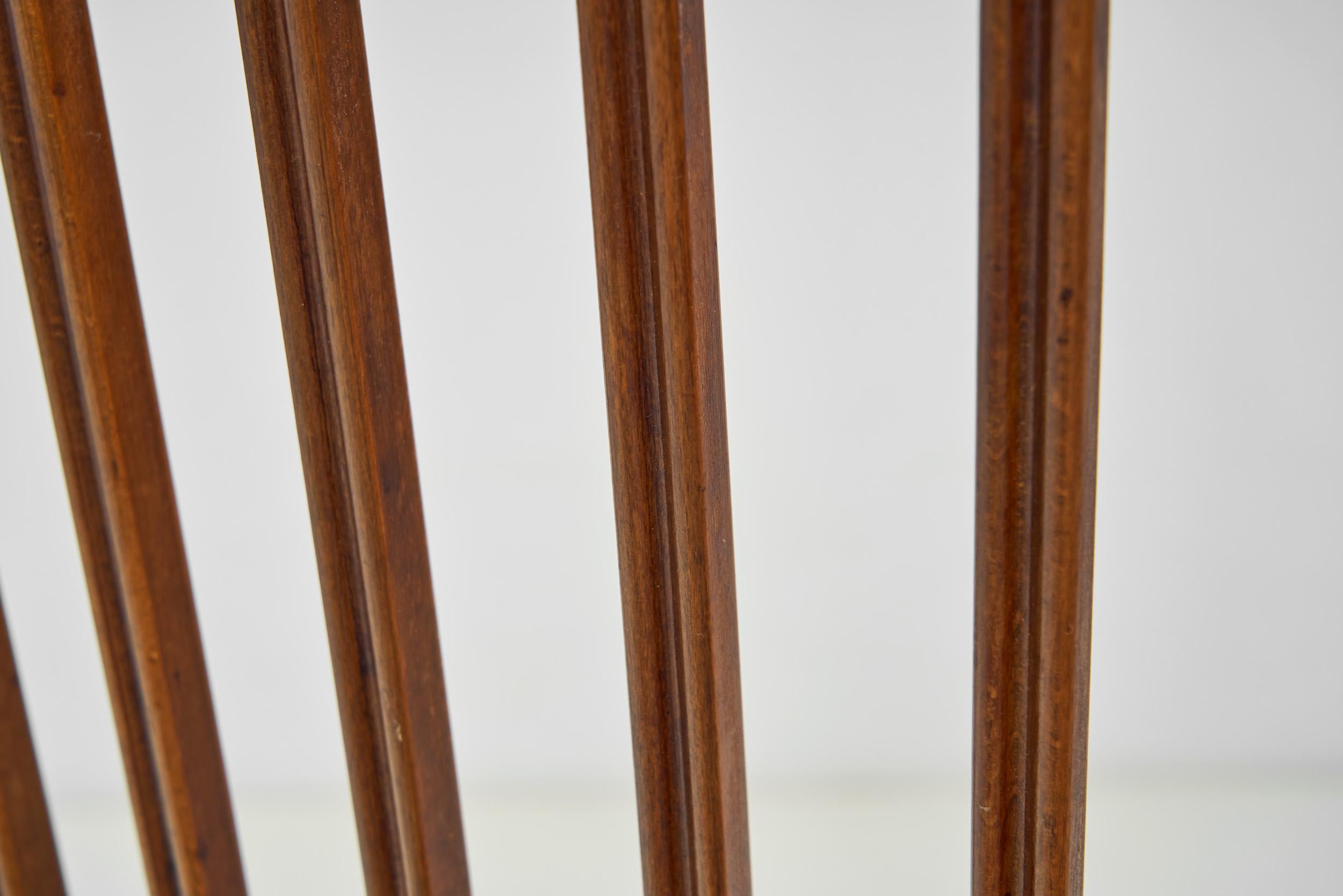 Set of Four Beech Danish Cabinetmaker Dining Chairs, Denmark Mid-20th Century For Sale 5