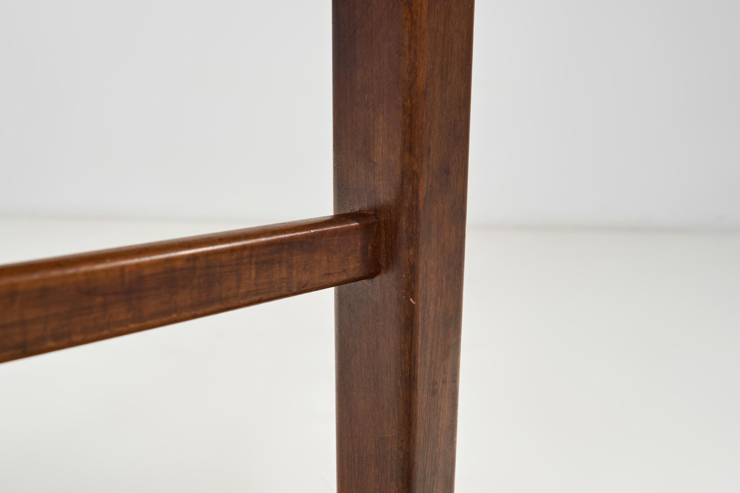 Set of Four Beech Danish Cabinetmaker Dining Chairs, Denmark Mid-20th Century For Sale 10
