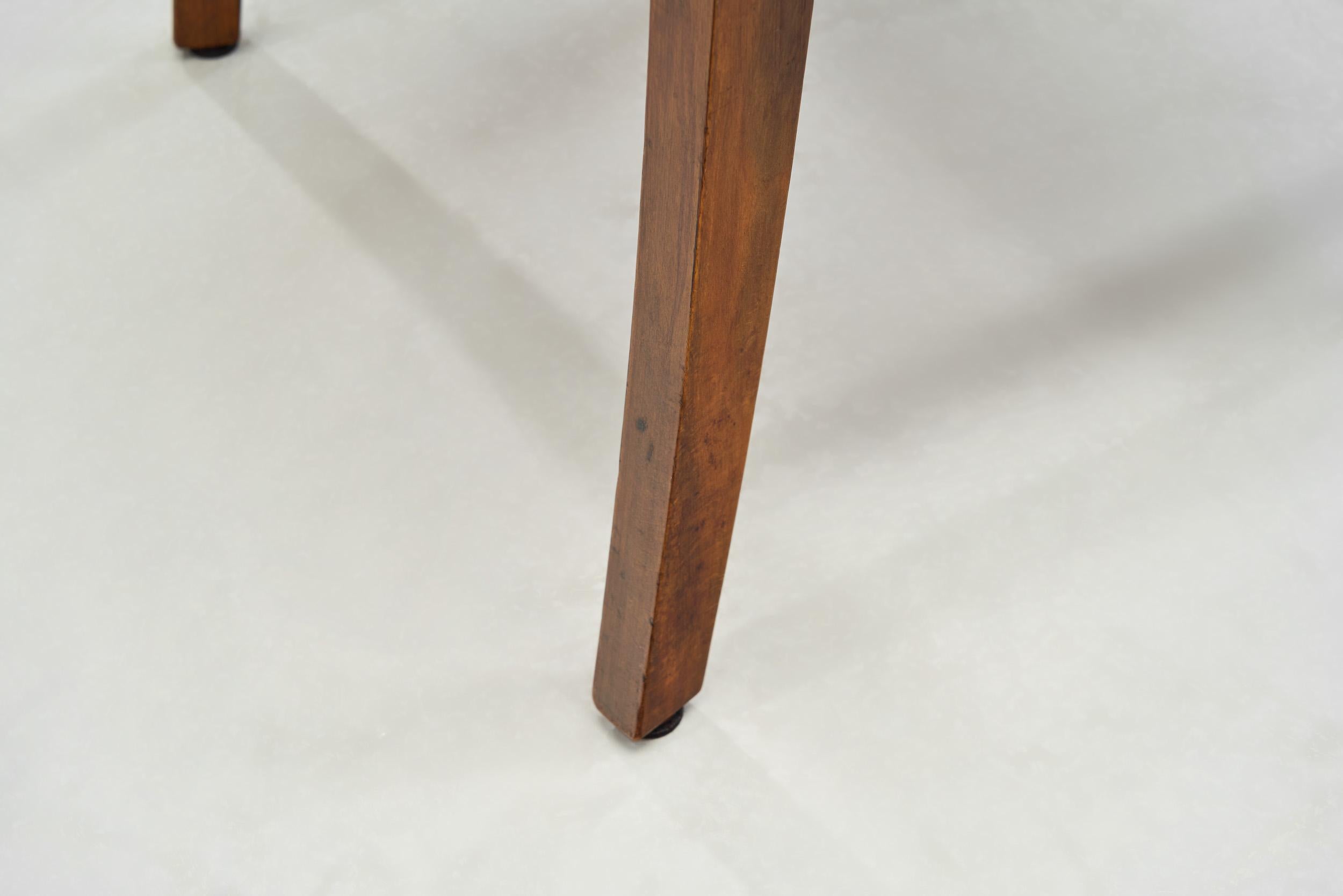Set of Four Beech Danish Cabinetmaker Dining Chairs, Denmark Mid-20th Century For Sale 12