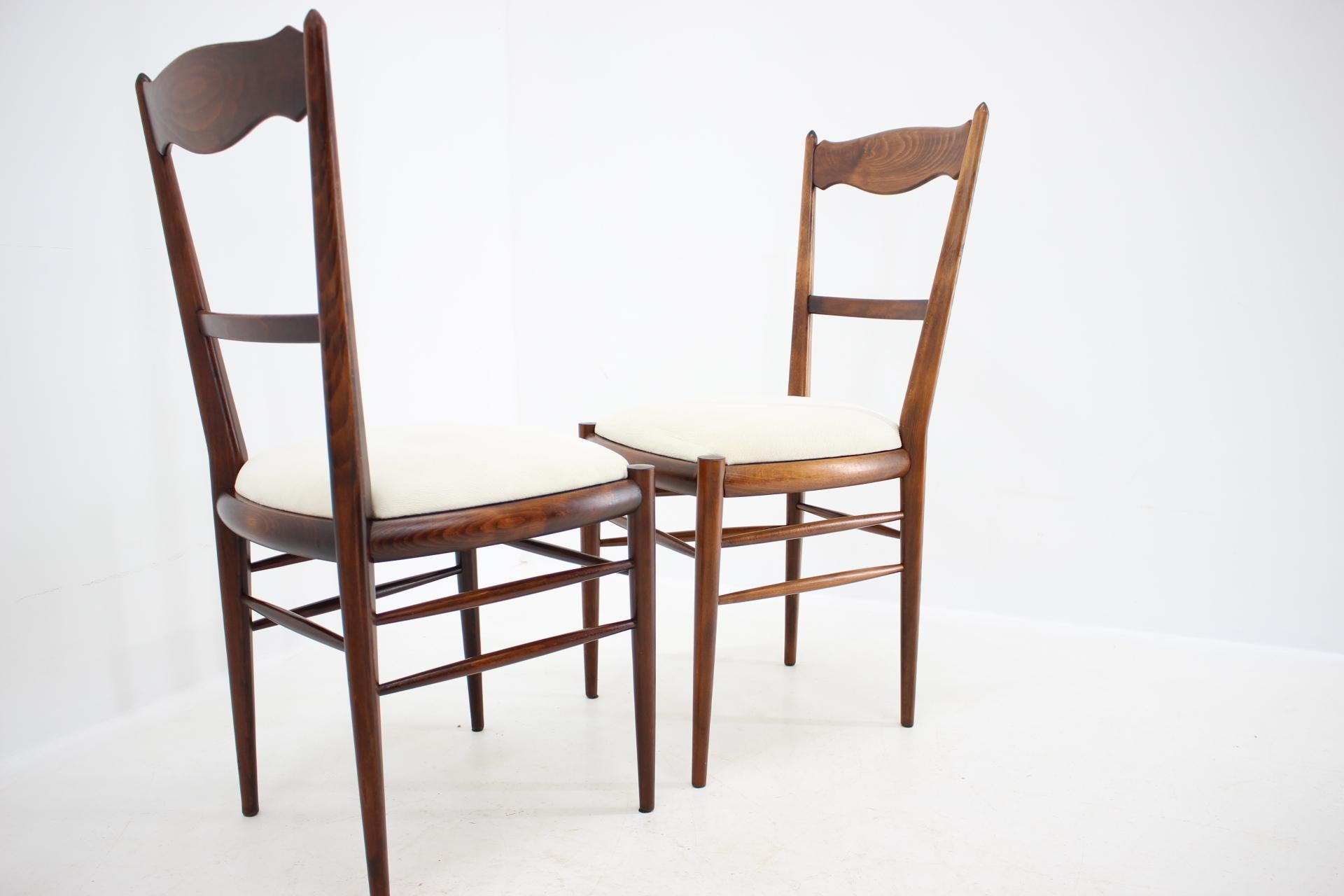 Mid-20th Century Set of Four Beech Dining Chairs, 1960s