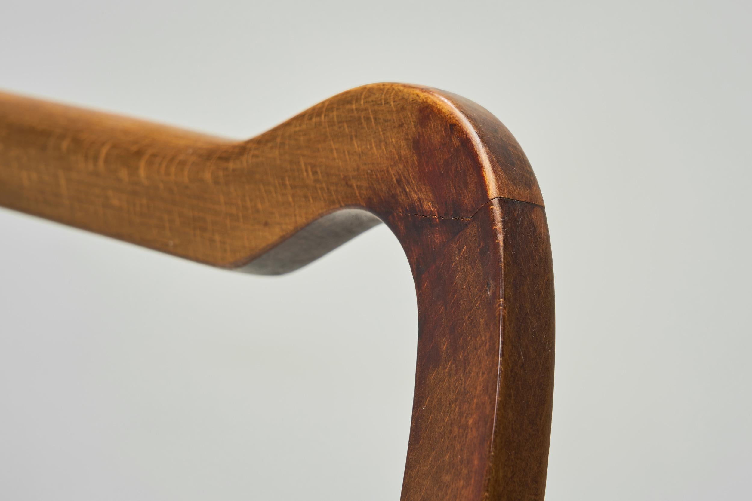 Set of Four Beech Dining Chairs, Europe Mid-20th Century For Sale 2