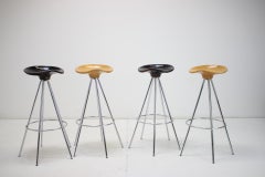 Set di quattro sgabelli da bar in Beeche Jamaica di Pepe Cortés, anni '90