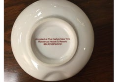 Set of Four Bemelman's Bar Ashtrays / Carlyle Hotel NYC