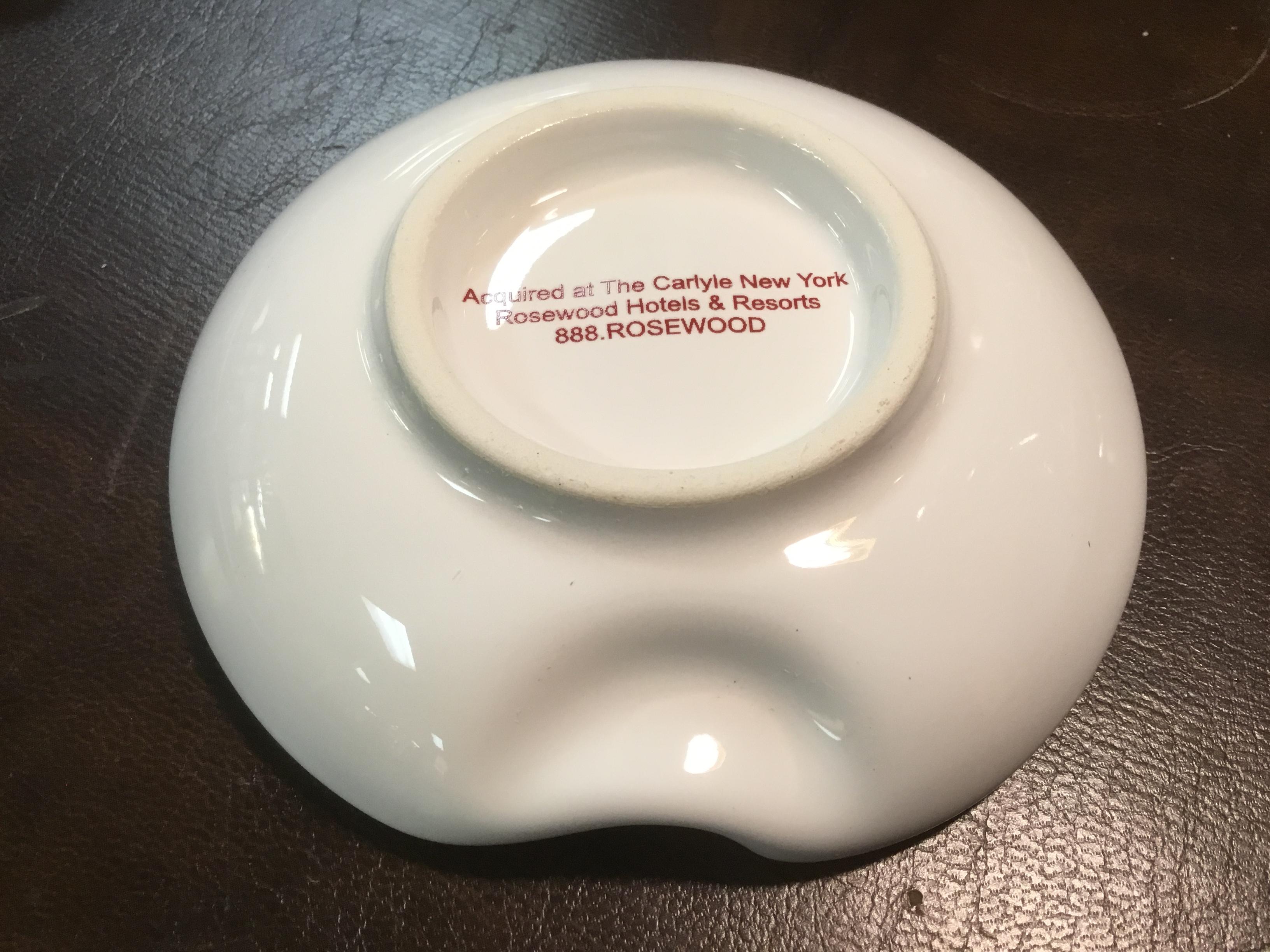 American Set of Four Bemelman's Bar Ashtrays/ Carlyle Hotel NYC