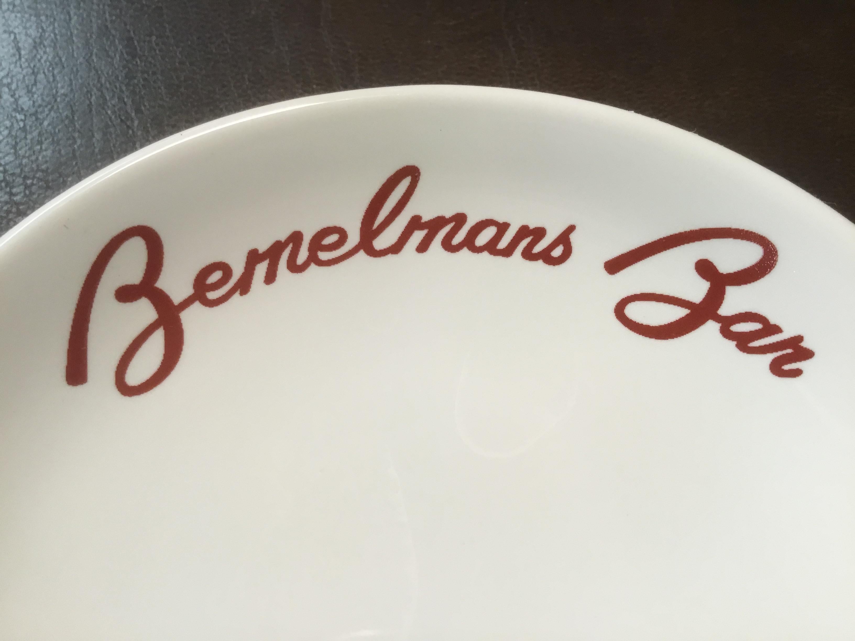 American Set of Four Bemelman's Bar Ashtrays