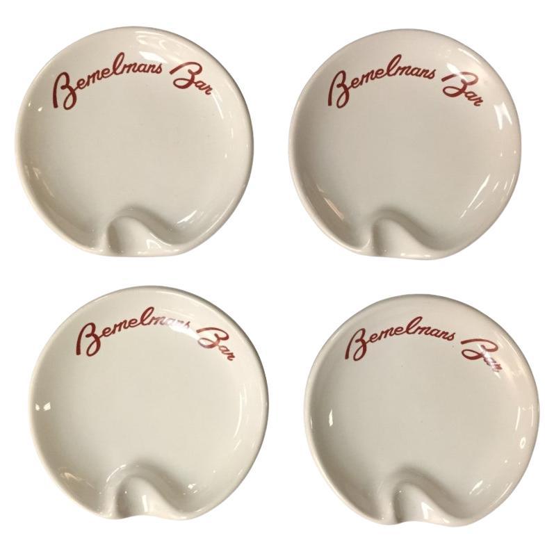 Set Of Four Bemelman
s Bar Ashtrays en venta