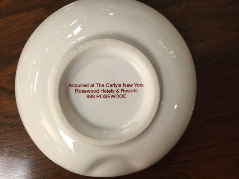 Set of Four Bemelmans Bar Ashtrays from the Carlyle Hotel, New York