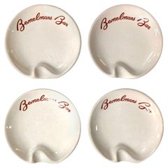 Three Sets of Four Bemelmans Bar Ashtrays from the Carlyle Hotel, New York City