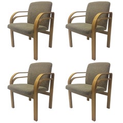 Set of Four Bentwood Chairs in the Manner of Alvar Aalto